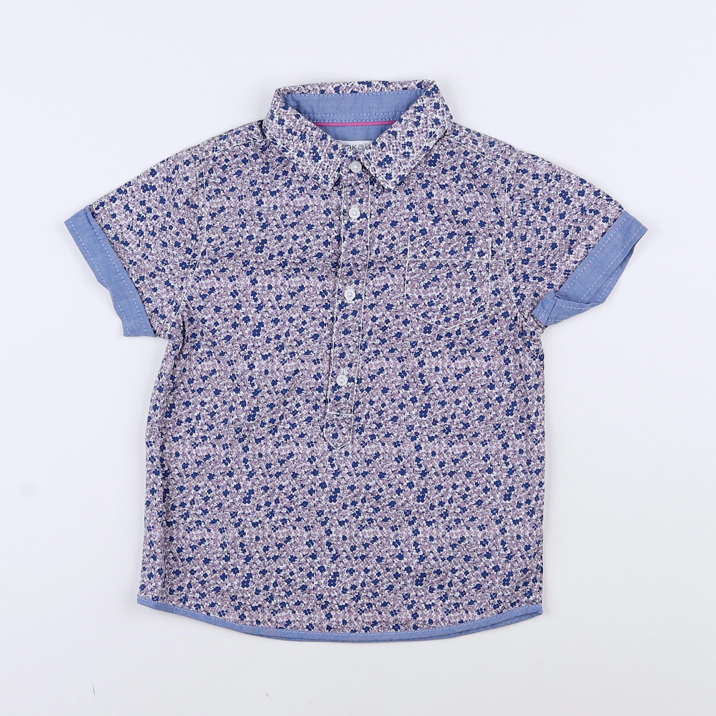 Okaidi - chemise violet - 3 ans