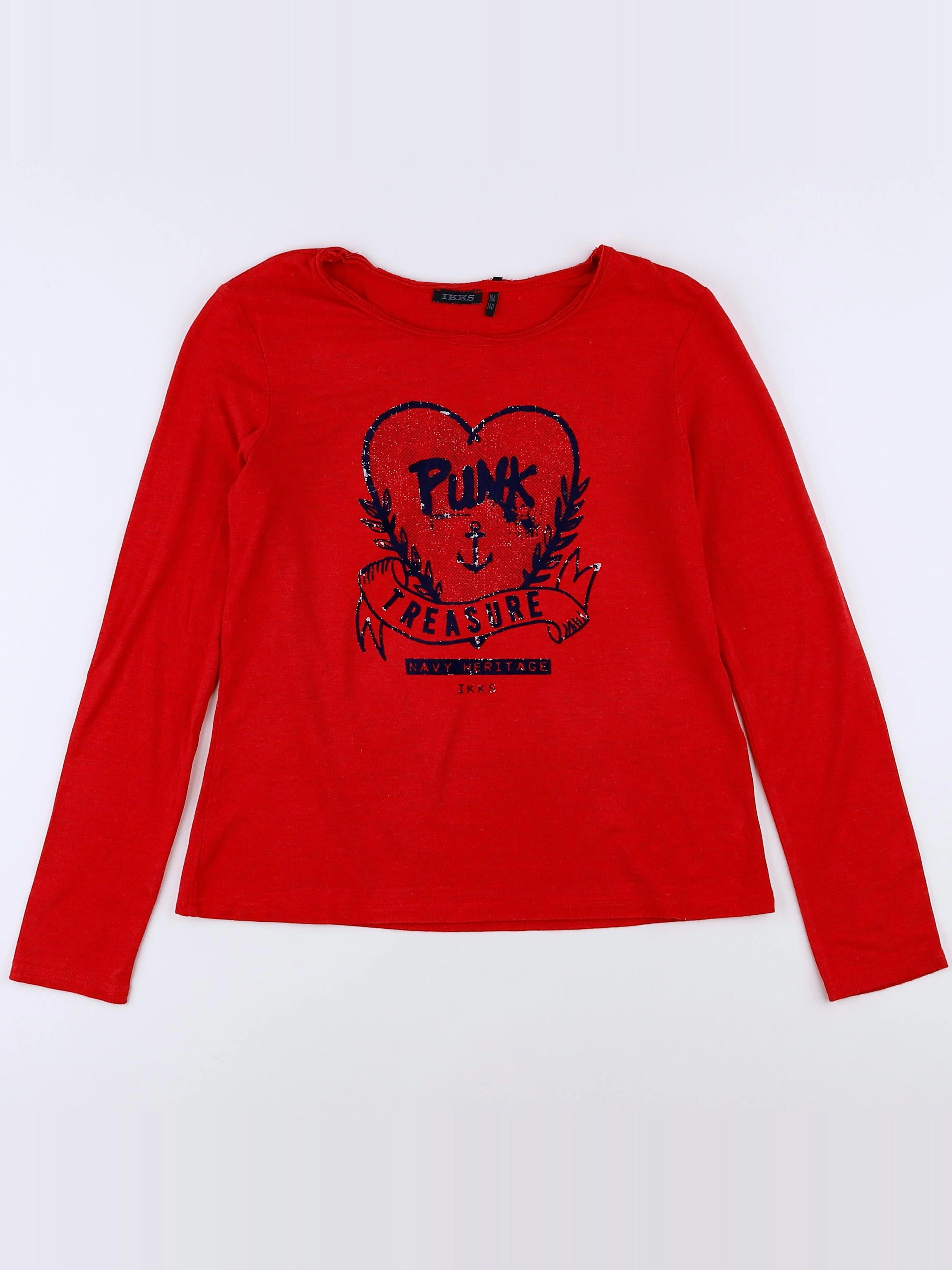 IKKS - tee-shirt rouge, bleu - 10 ans