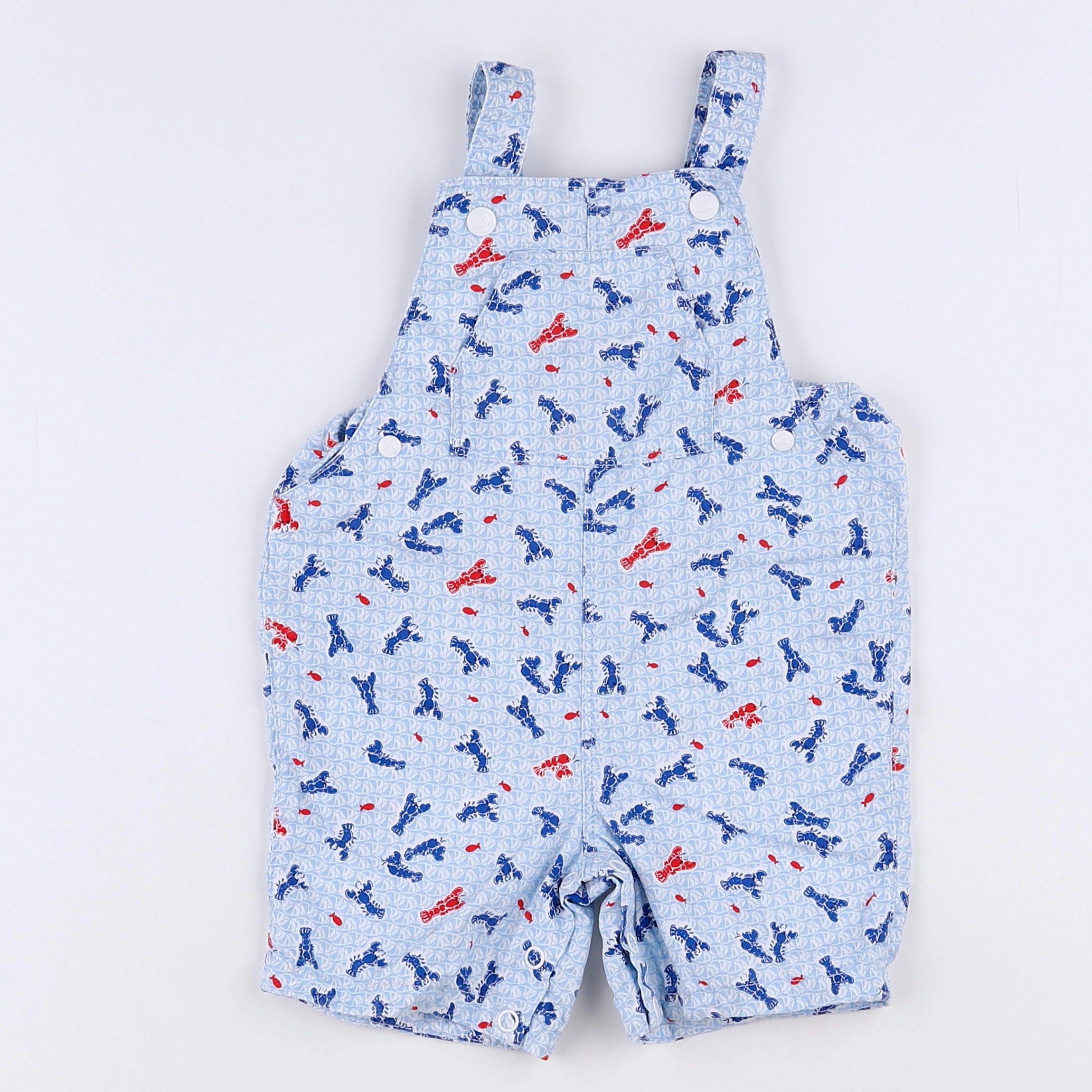 Petit Bateau - salopette bleu - 12 mois