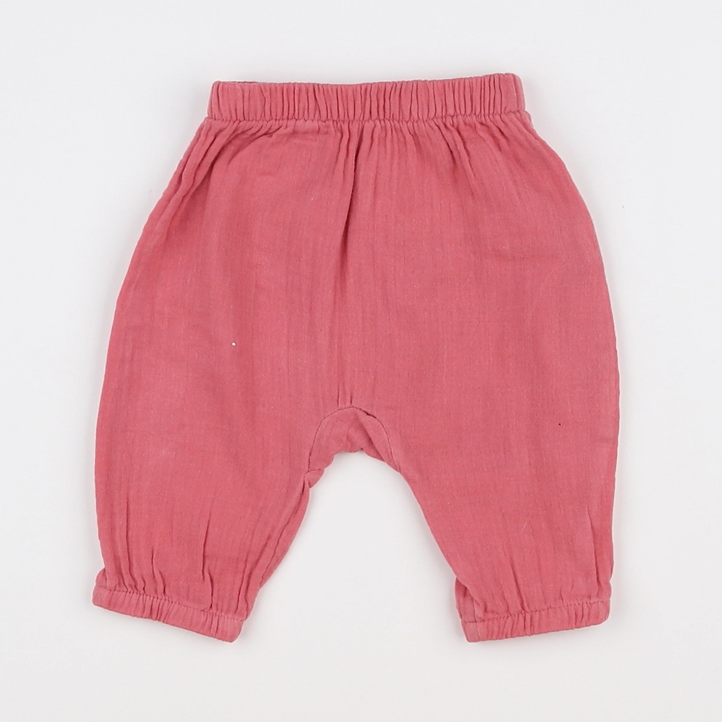 GAP - sarouel rose - 6/9 mois