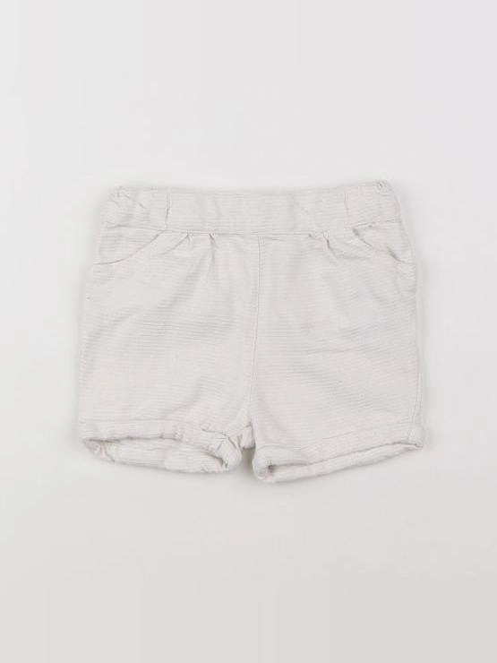 Tape à l'oeil - short blanc, or - 18 mois