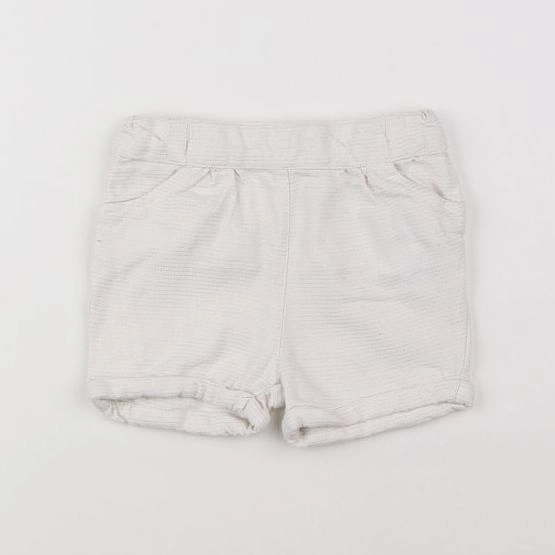Tape à l'oeil - short blanc, or - 18 mois