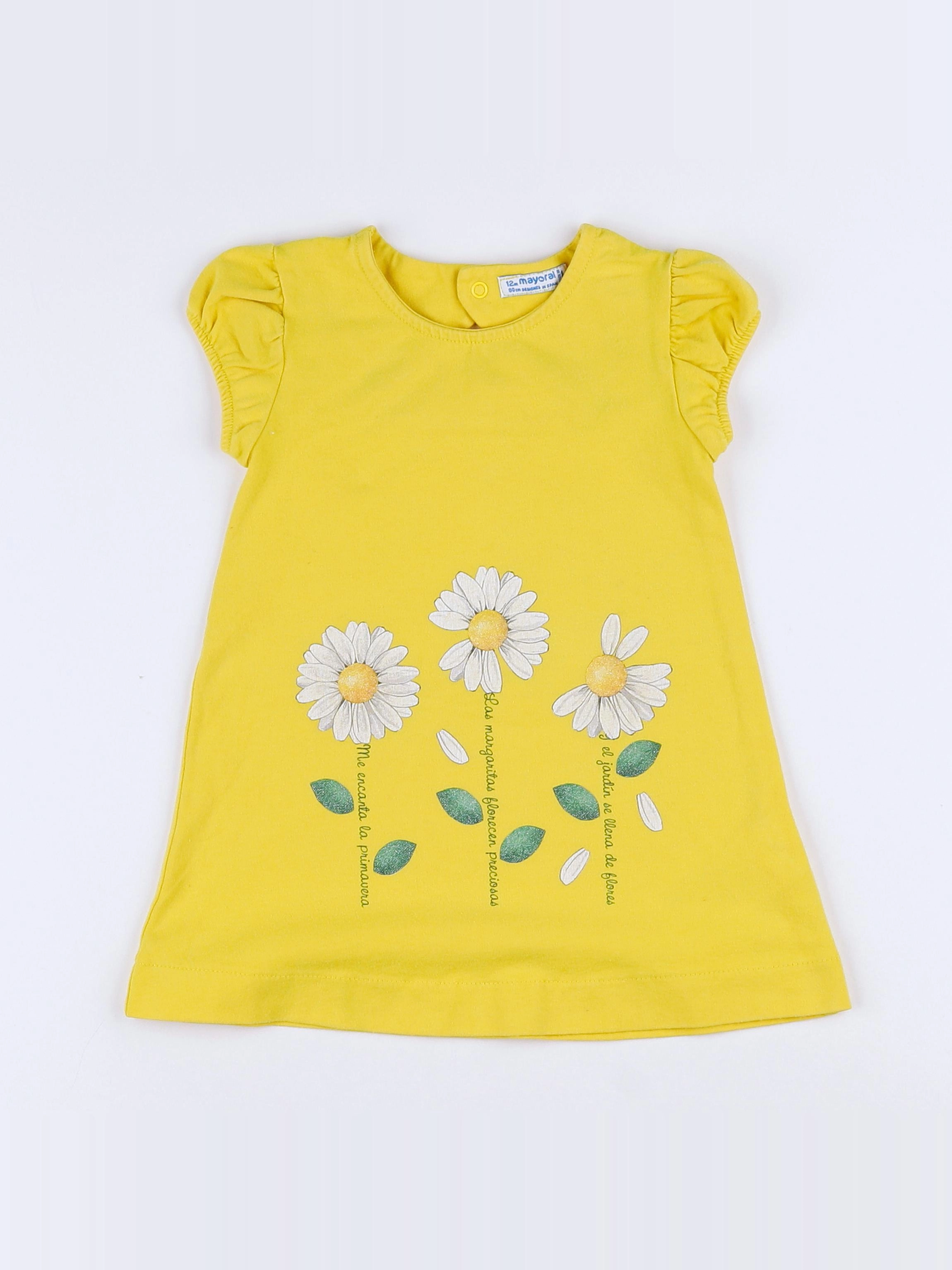 Mayoral - robe jaune - 12 mois