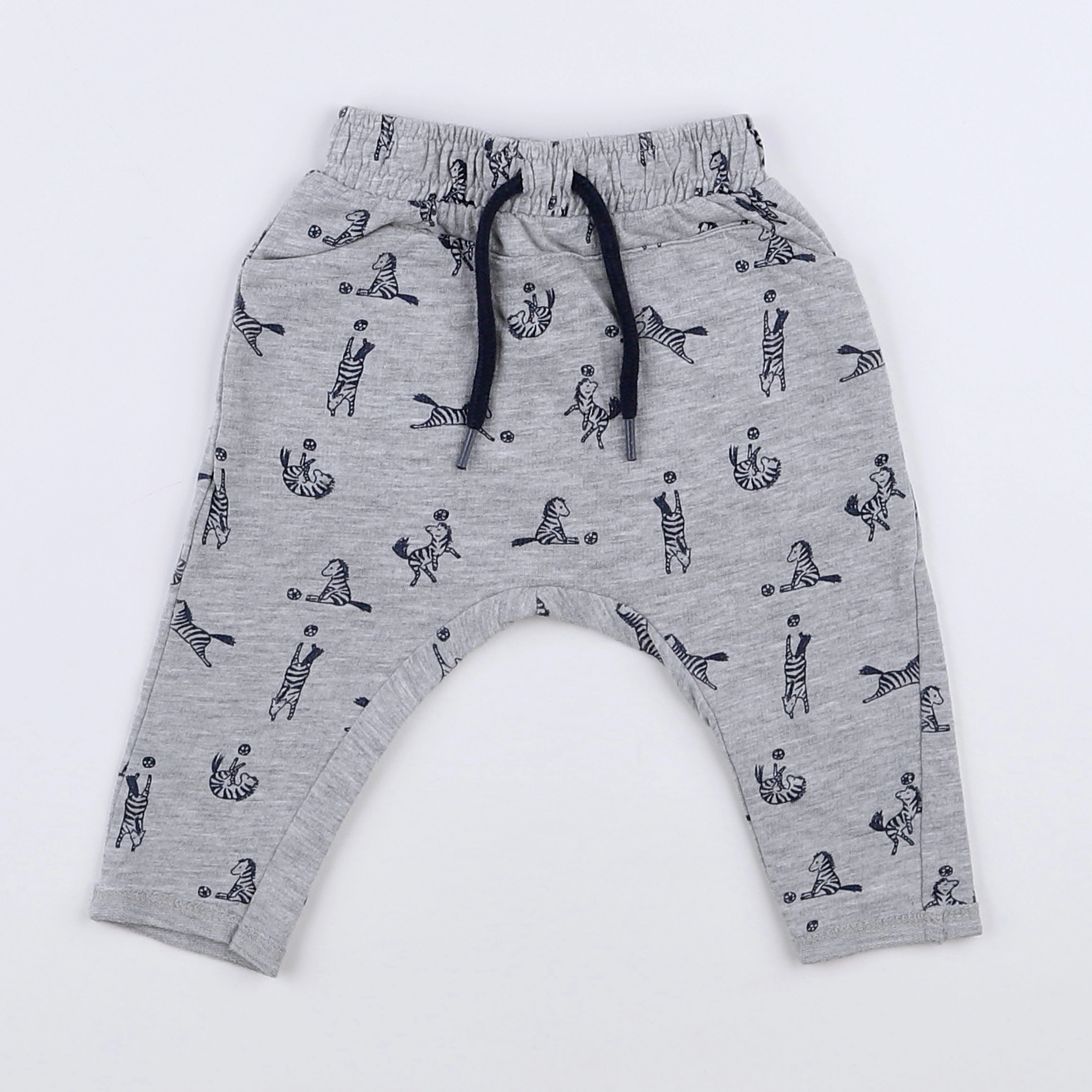 Vertbaudet - sarouel gris - 3 mois