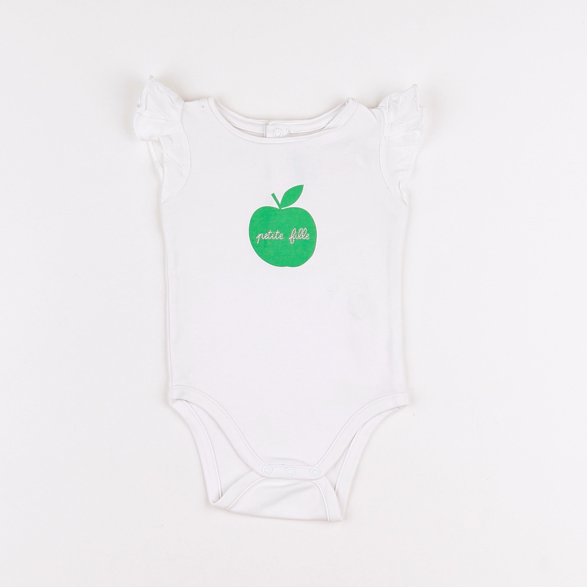 Jacadi - body vetement blanc, vert - 3 mois