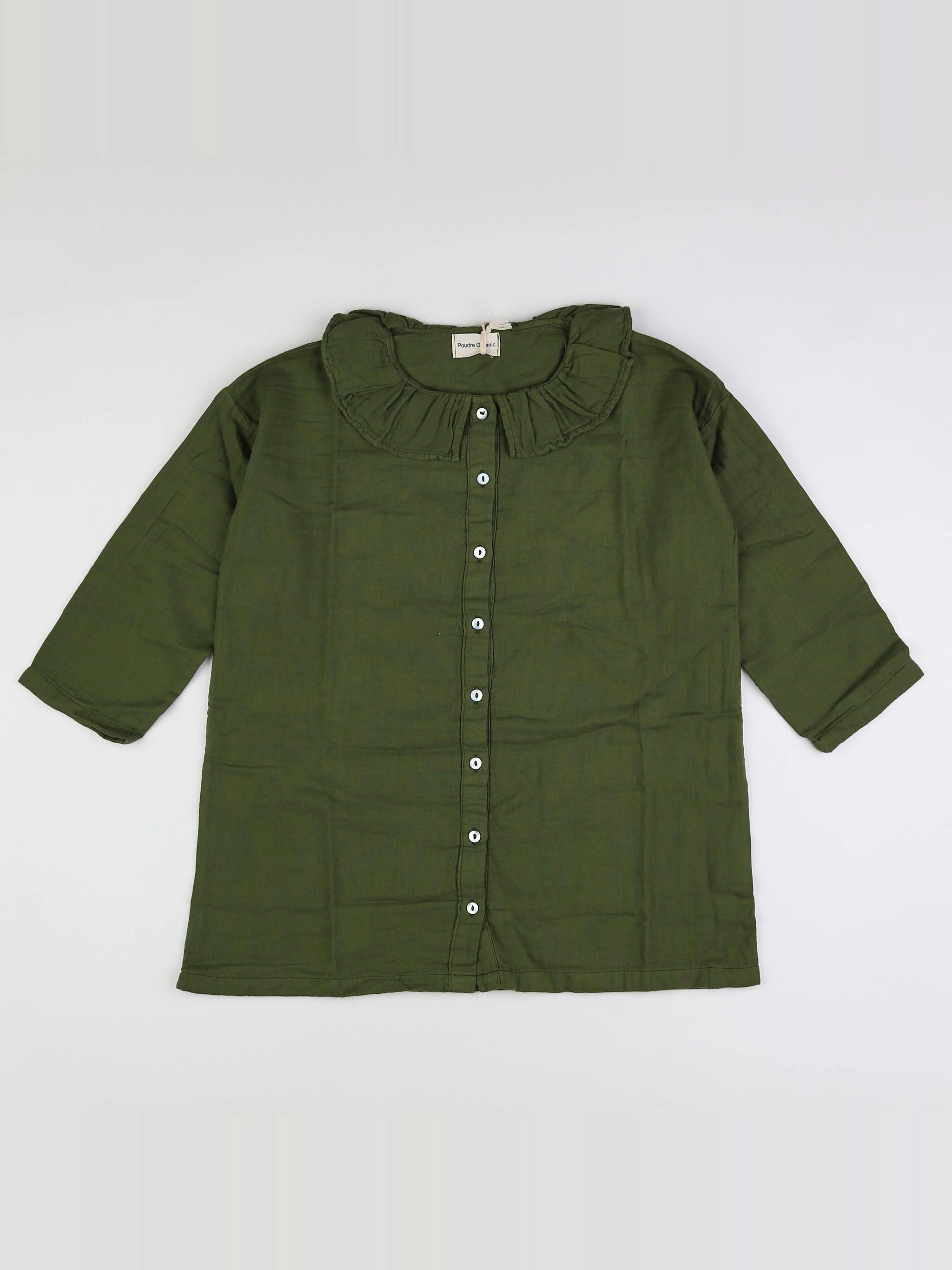 Poudre Organic - blouse vert (neuf) - 14 ans
