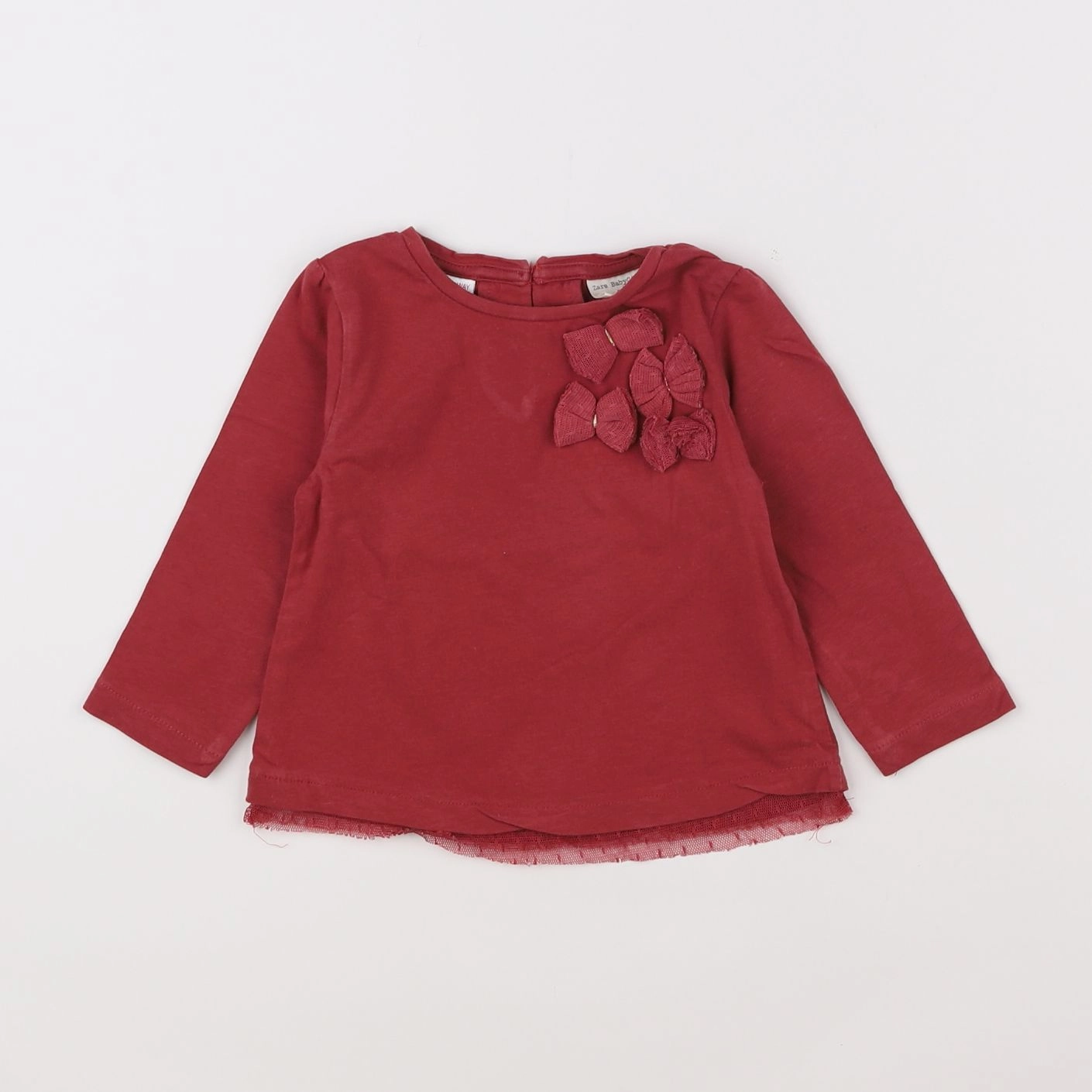 Zara - tee-shirt rouge - 9/12 mois