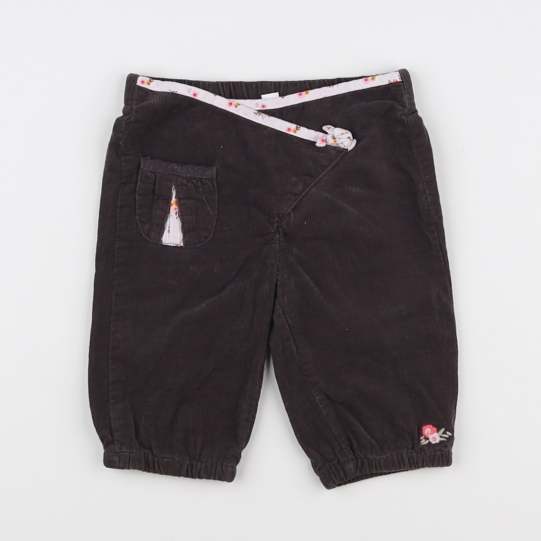 Vertbaudet - pantalon marron - 6 mois