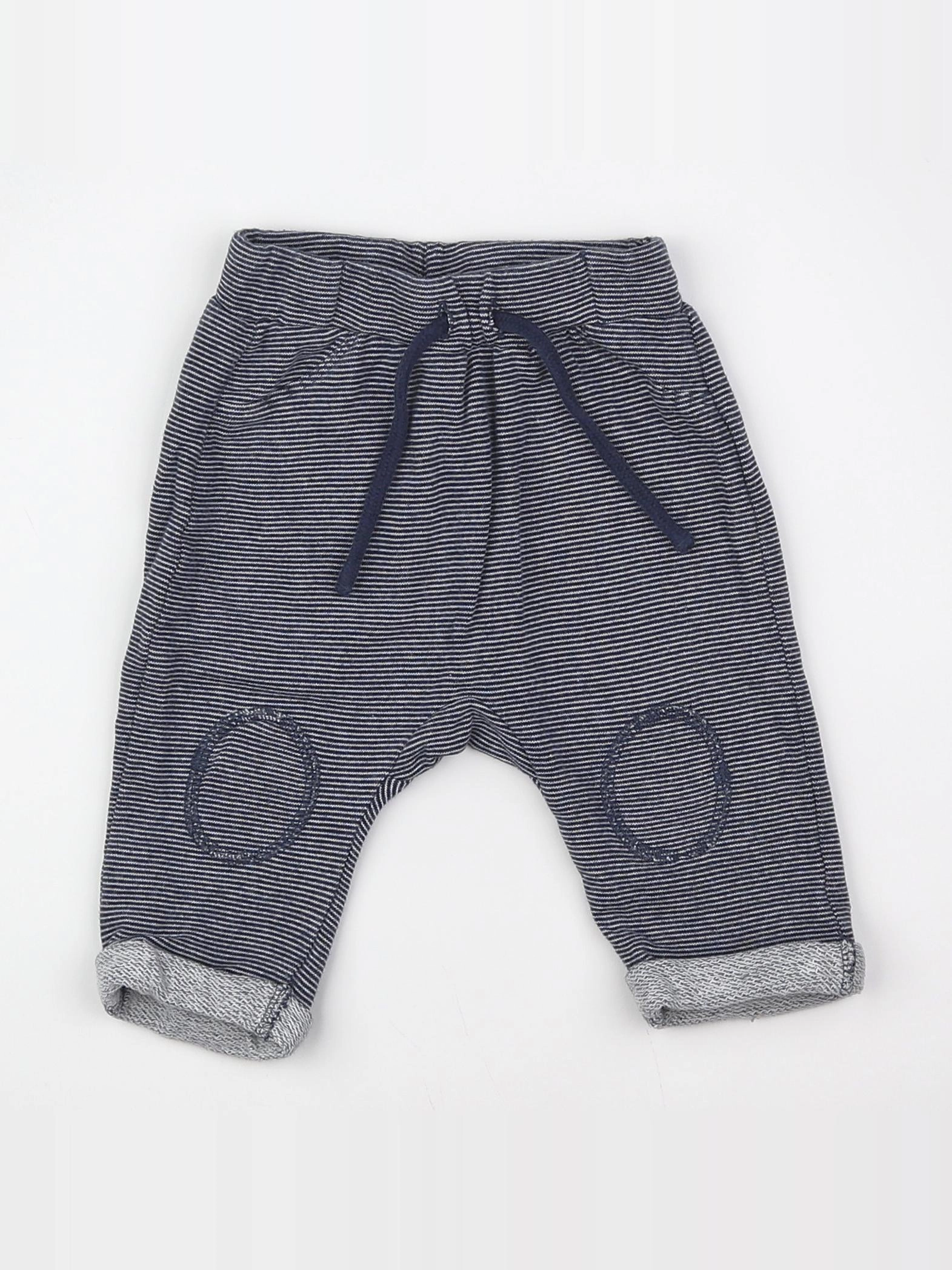 Tape à l'oeil - pantalon bleu, blanc - 6 mois