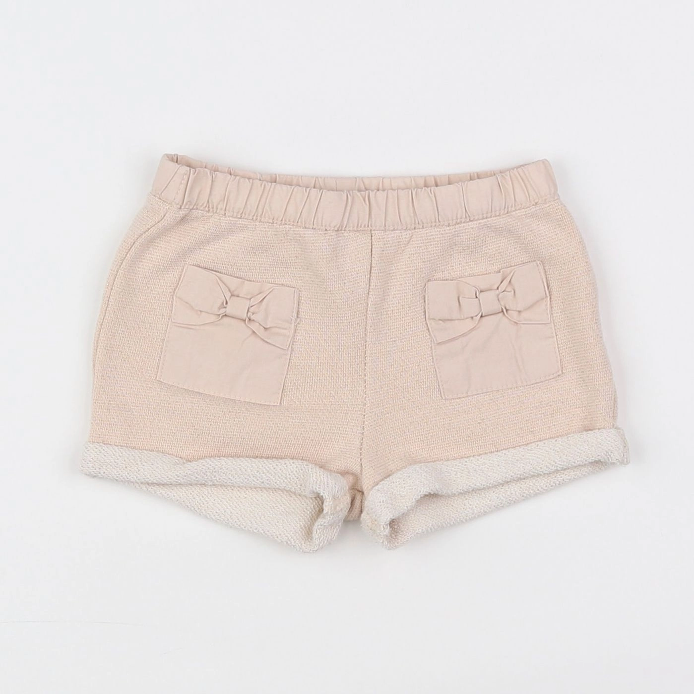 Vertbaudet - short beige - 9 mois