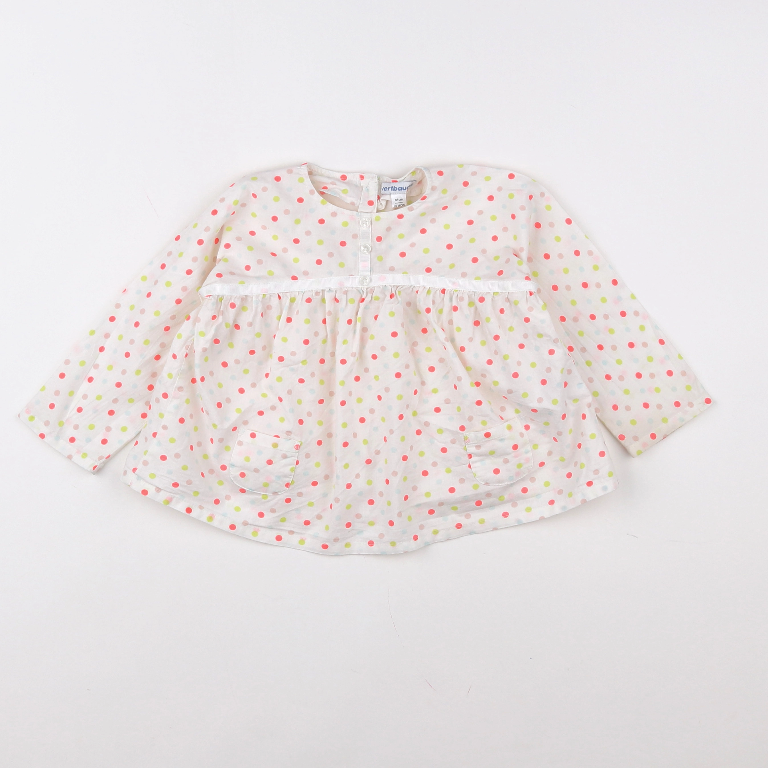 Vertbaudet - blouse multicolore - 18 mois