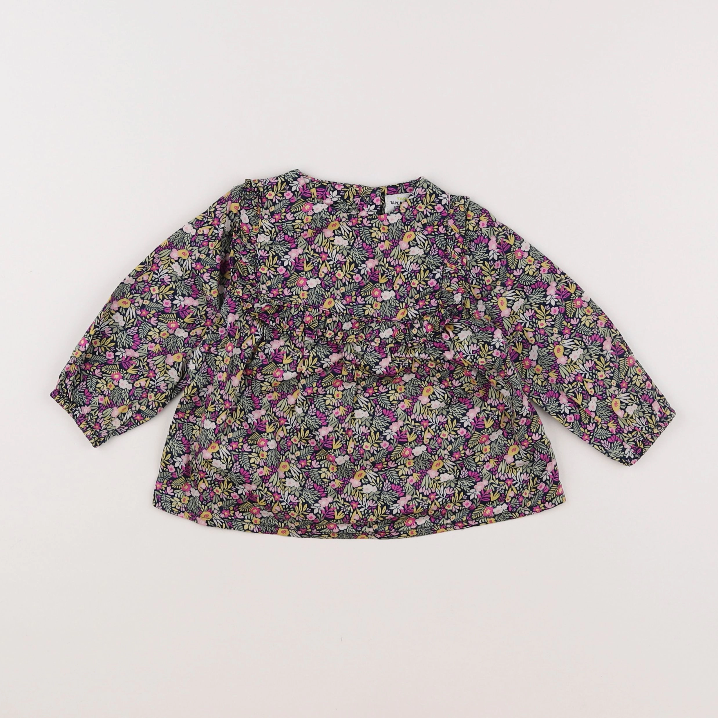 Tape à l'oeil - blouse multicolore - 12 mois