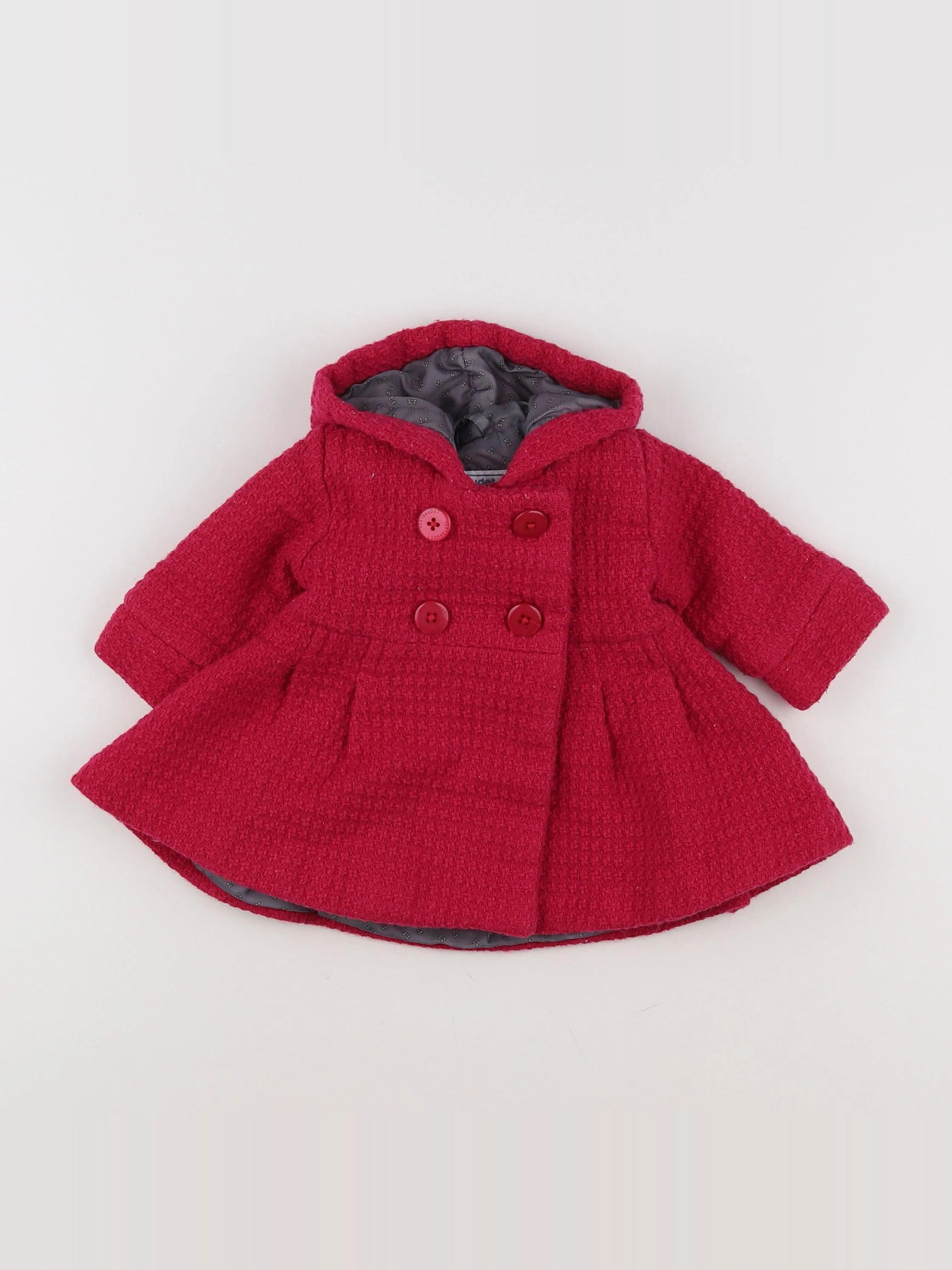 Vertbaudet - manteau rose - 3 mois
