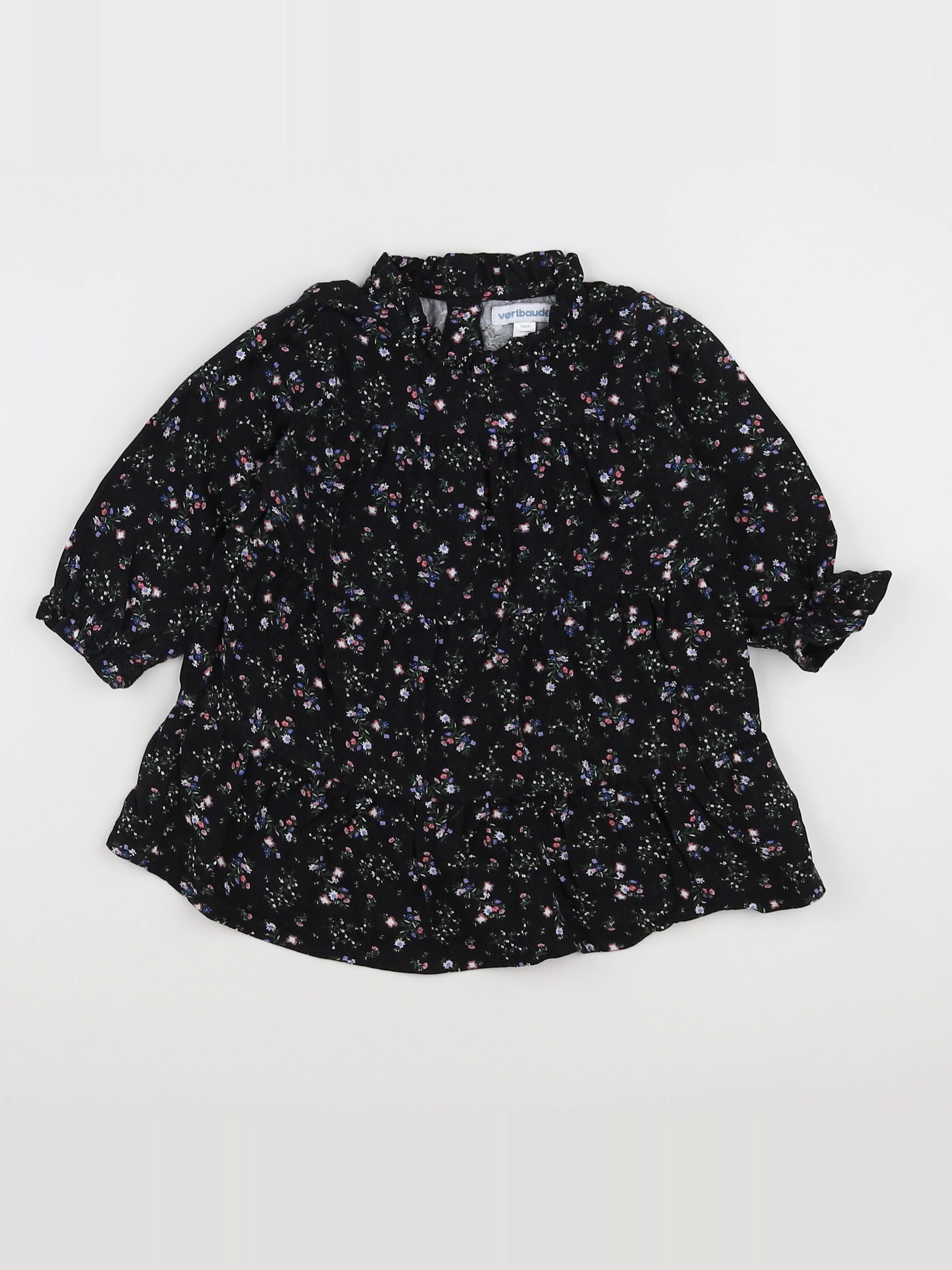 Vertbaudet - robe noir - 12 mois