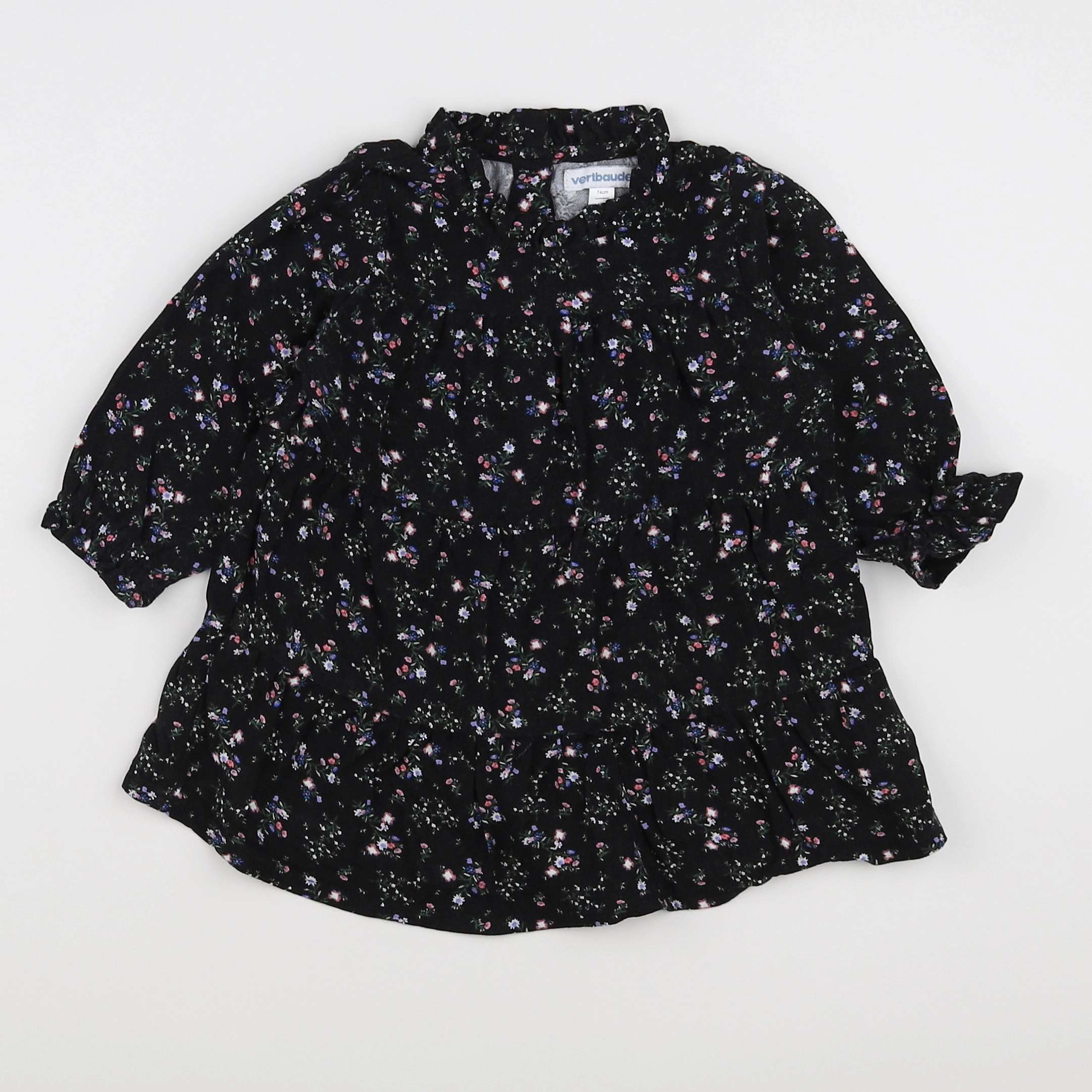 Vertbaudet - robe noir - 12 mois