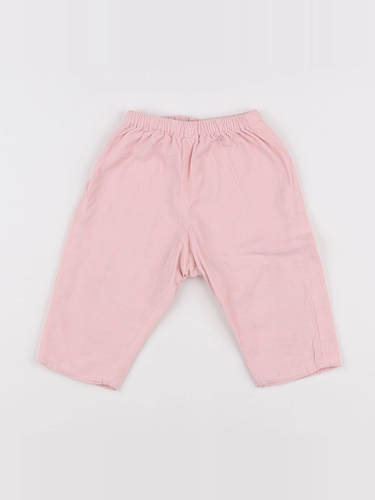 Bonton - pantalon rose - 12 mois