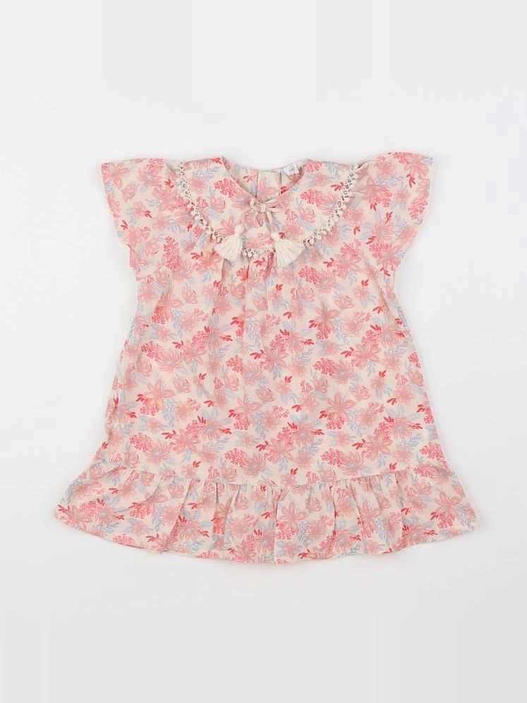 Vertbaudet - robe multicolore - 18 mois