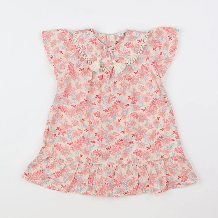Vertbaudet - robe multicolore - 18 mois