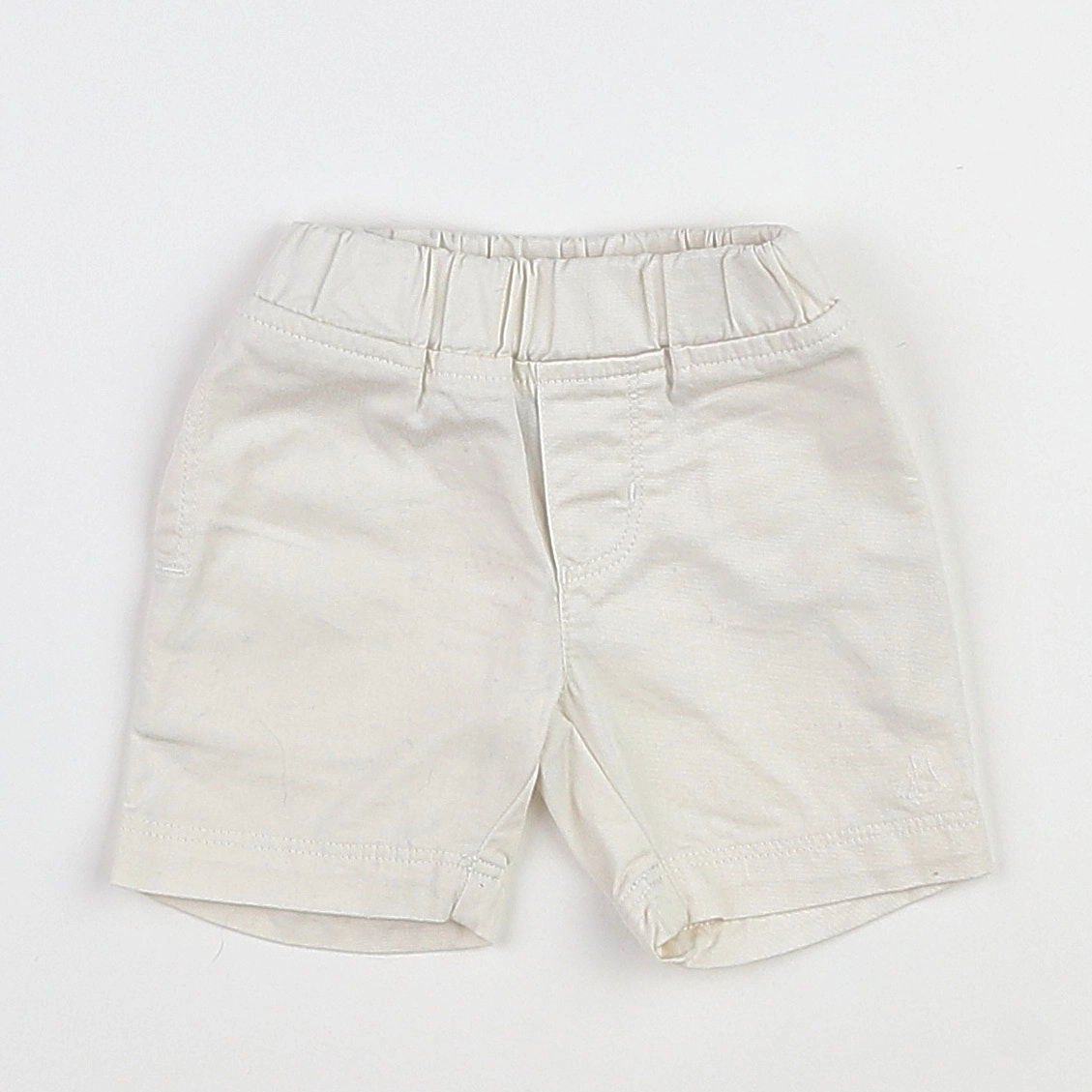 Petit Bateau - short blanc - 3 mois
