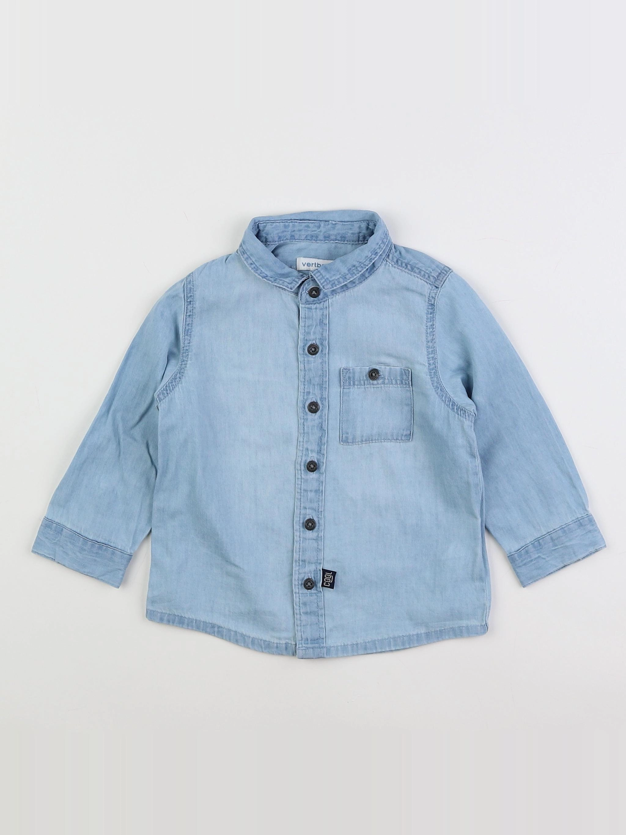 Vertbaudet - chemise bleu - 18 mois