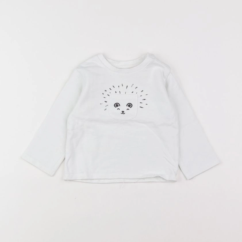 Mango - sweat blanc - 9/12 mois