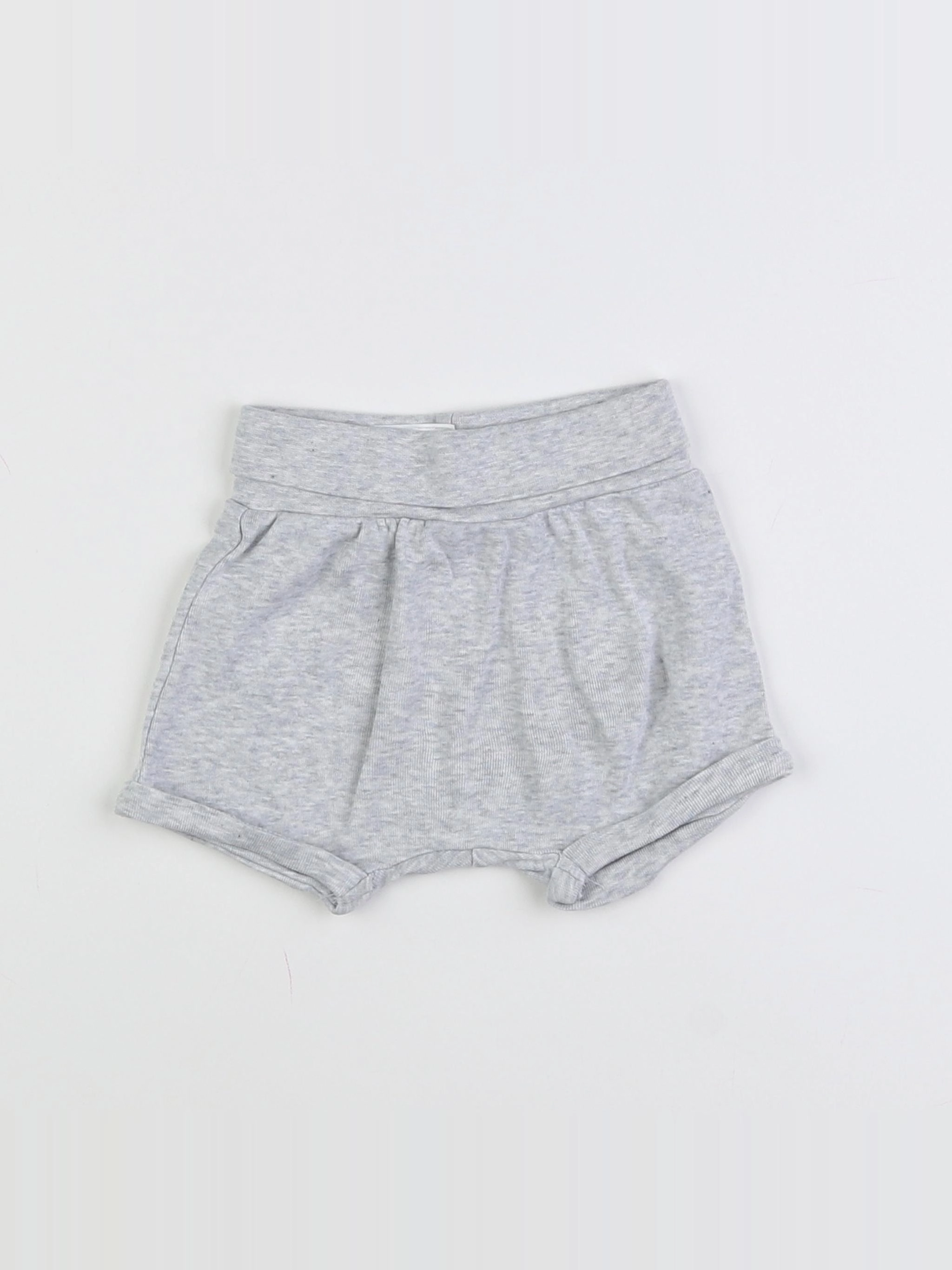 H&M - short gris - 3 mois