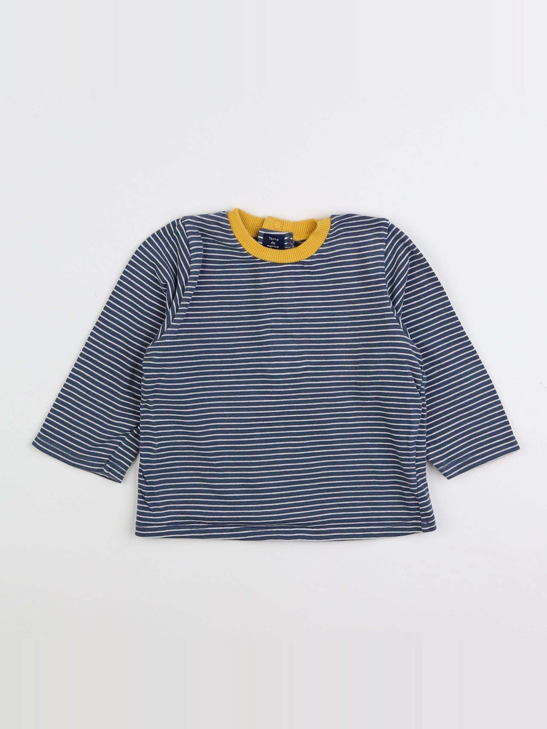 Terre de marins - tee-shirt bleu - 12 mois