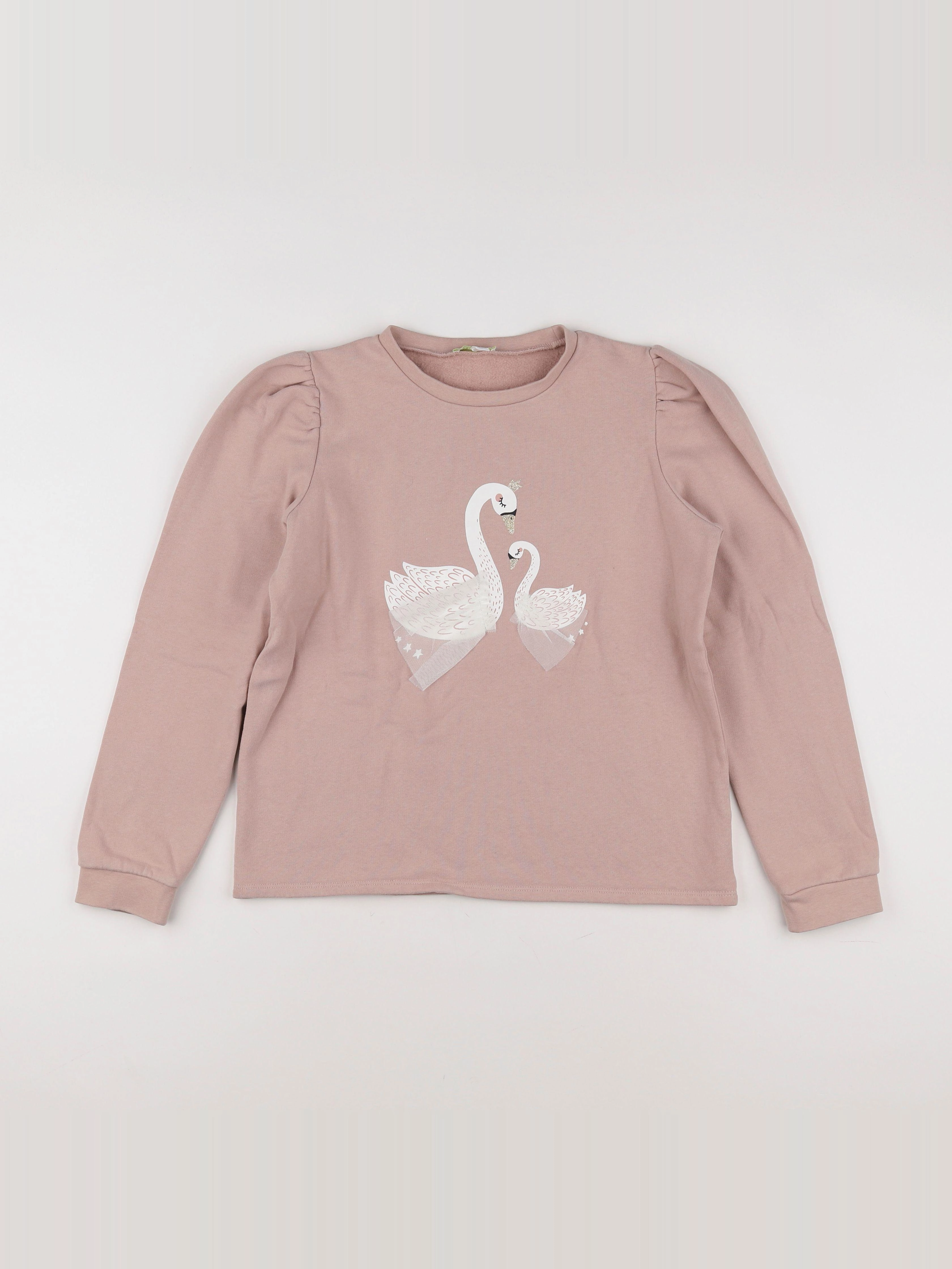 Vertbaudet - sweat rose - 12 ans