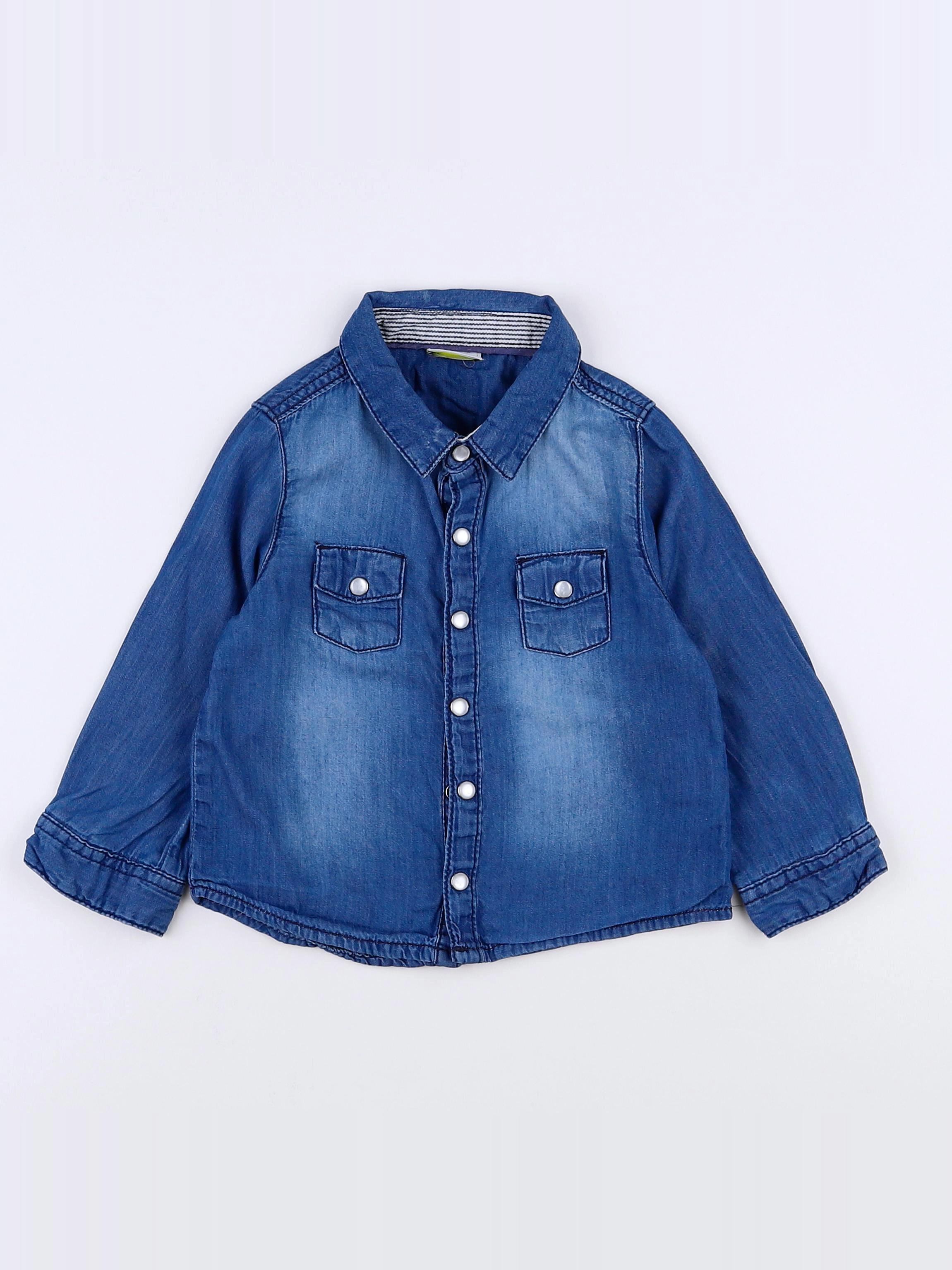 Tape à l'oeil - chemise bleu - 18 mois