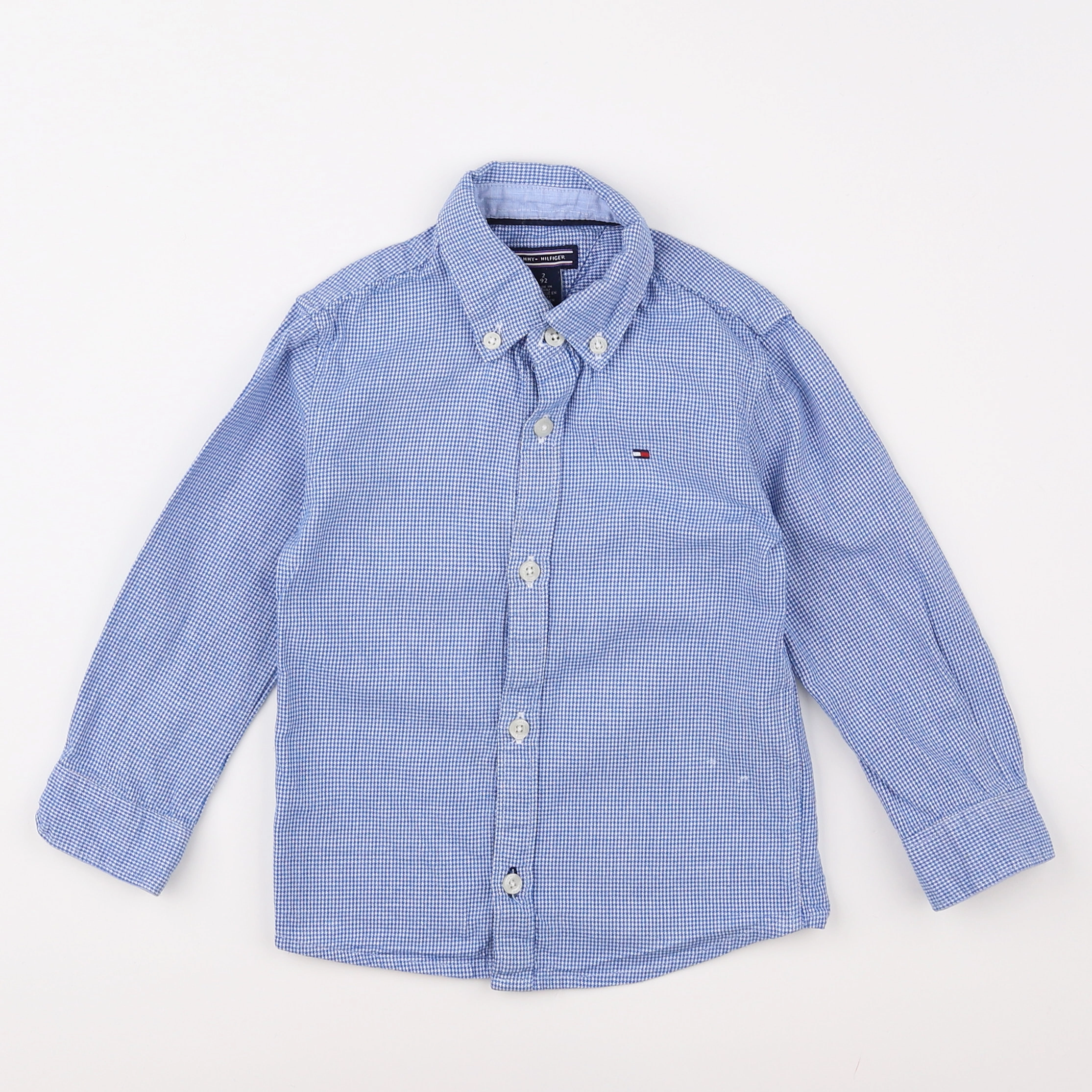 Tommy Hilfiger - chemise bleu - 2 ans