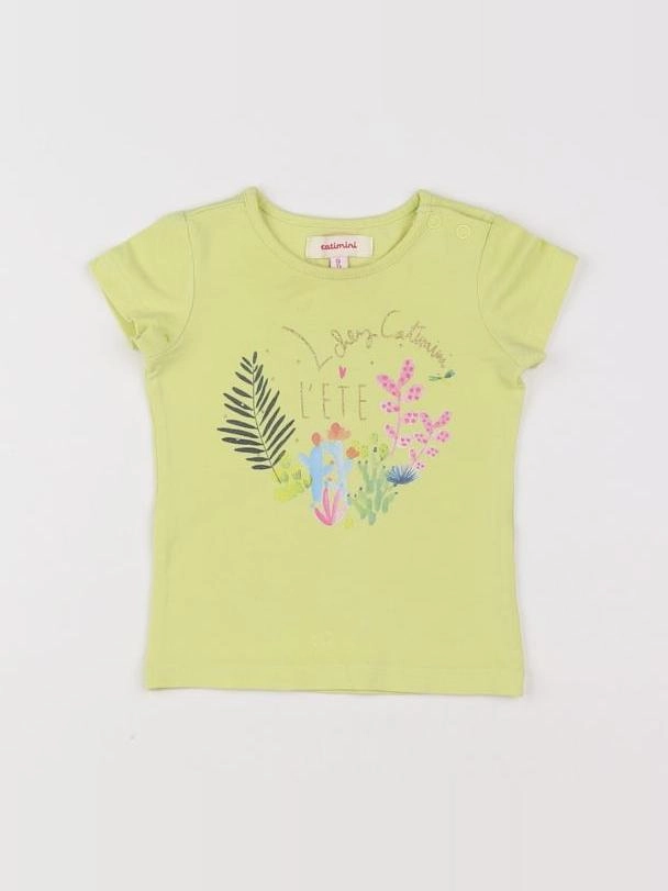 Catimini - tee-shirt jaune - 9 mois