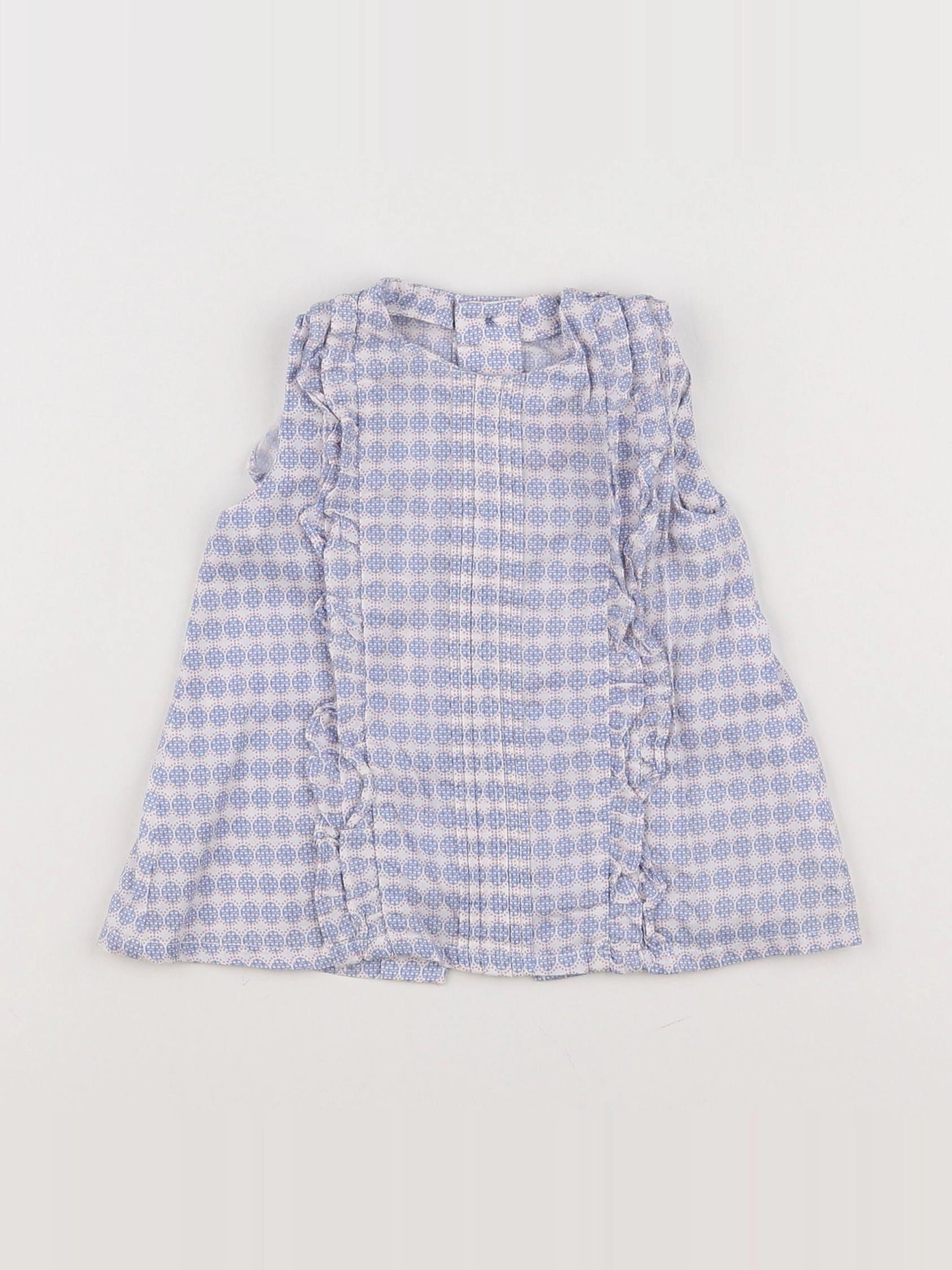Neck & Neck - robe bleu - 9/12 mois