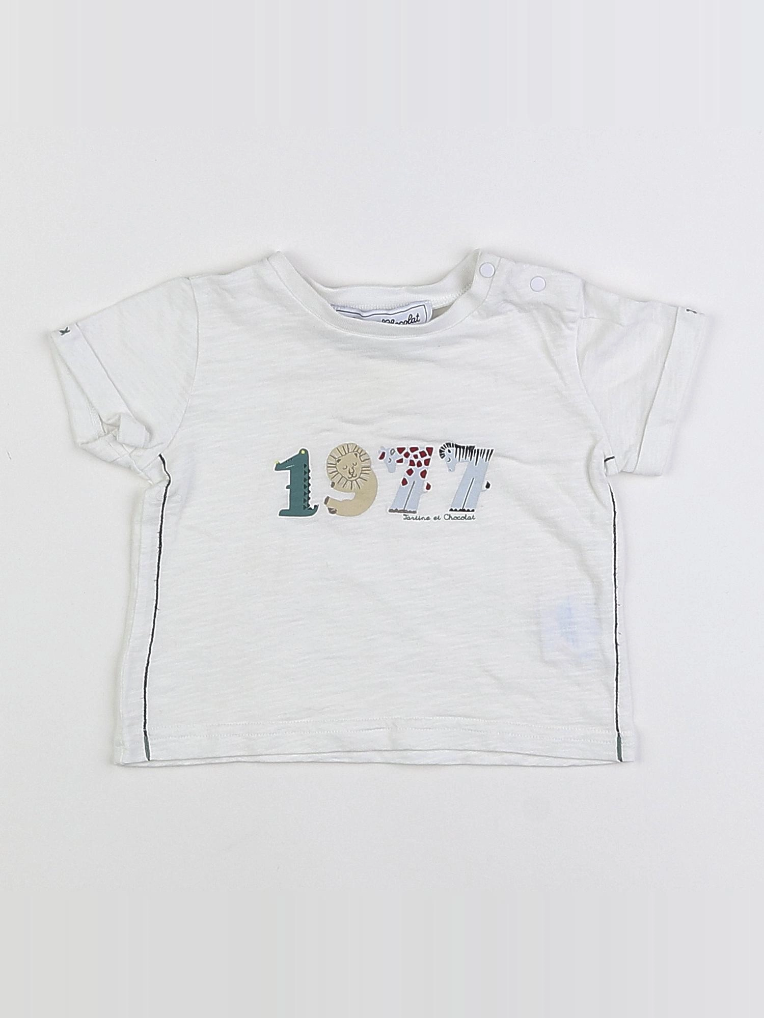 Tartine & Chocolat - tee-shirt blanc - 12 mois