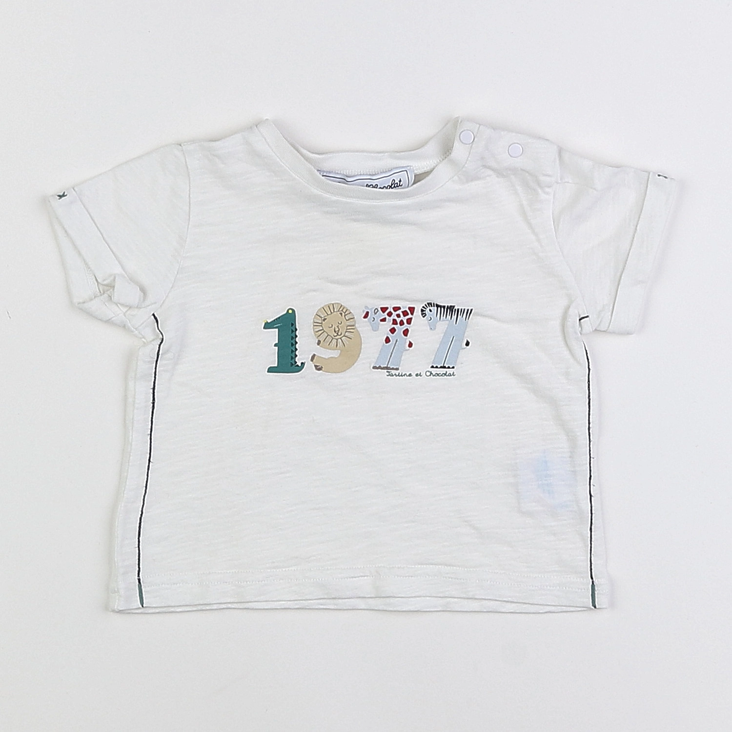 Tartine & Chocolat - tee-shirt blanc - 12 mois