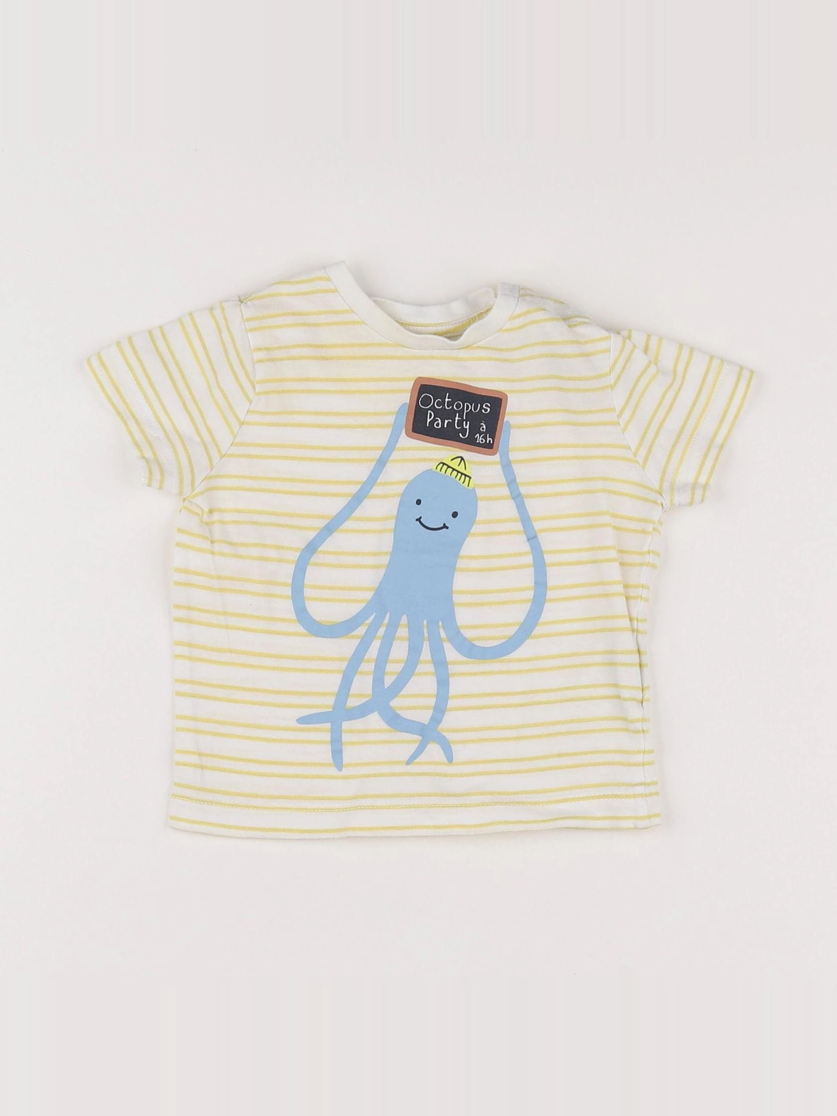 Boutchou - tee-shirt jaune - 6 mois