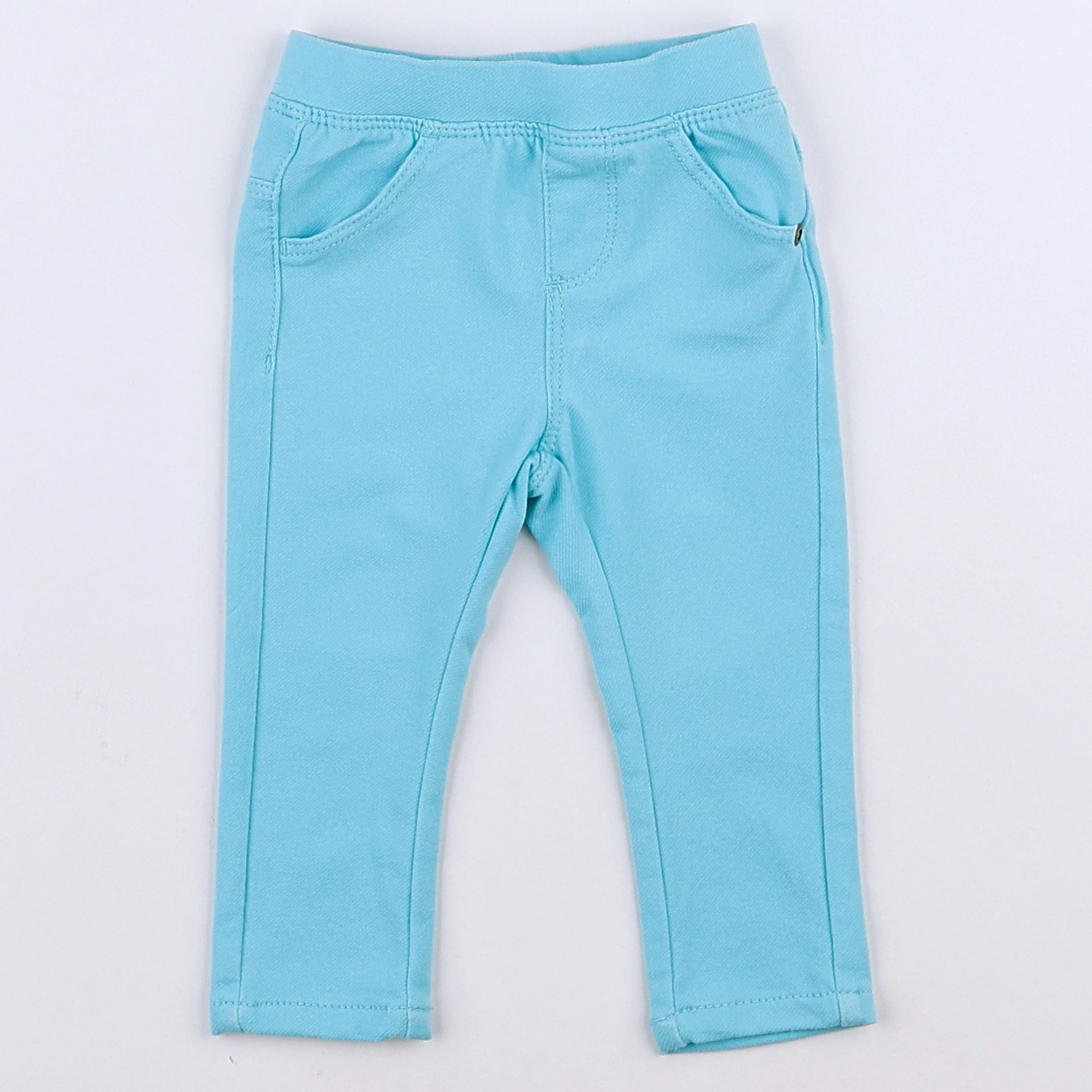 Vertbaudet - jegging bleu - 9 mois