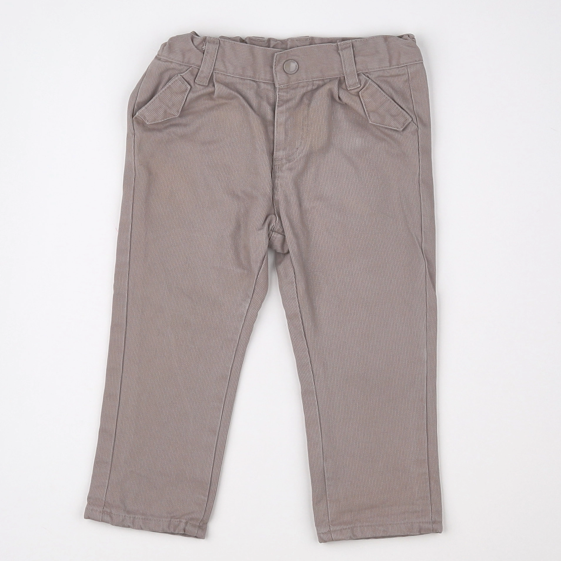 Vertbaudet - pantalon beige - 12 mois