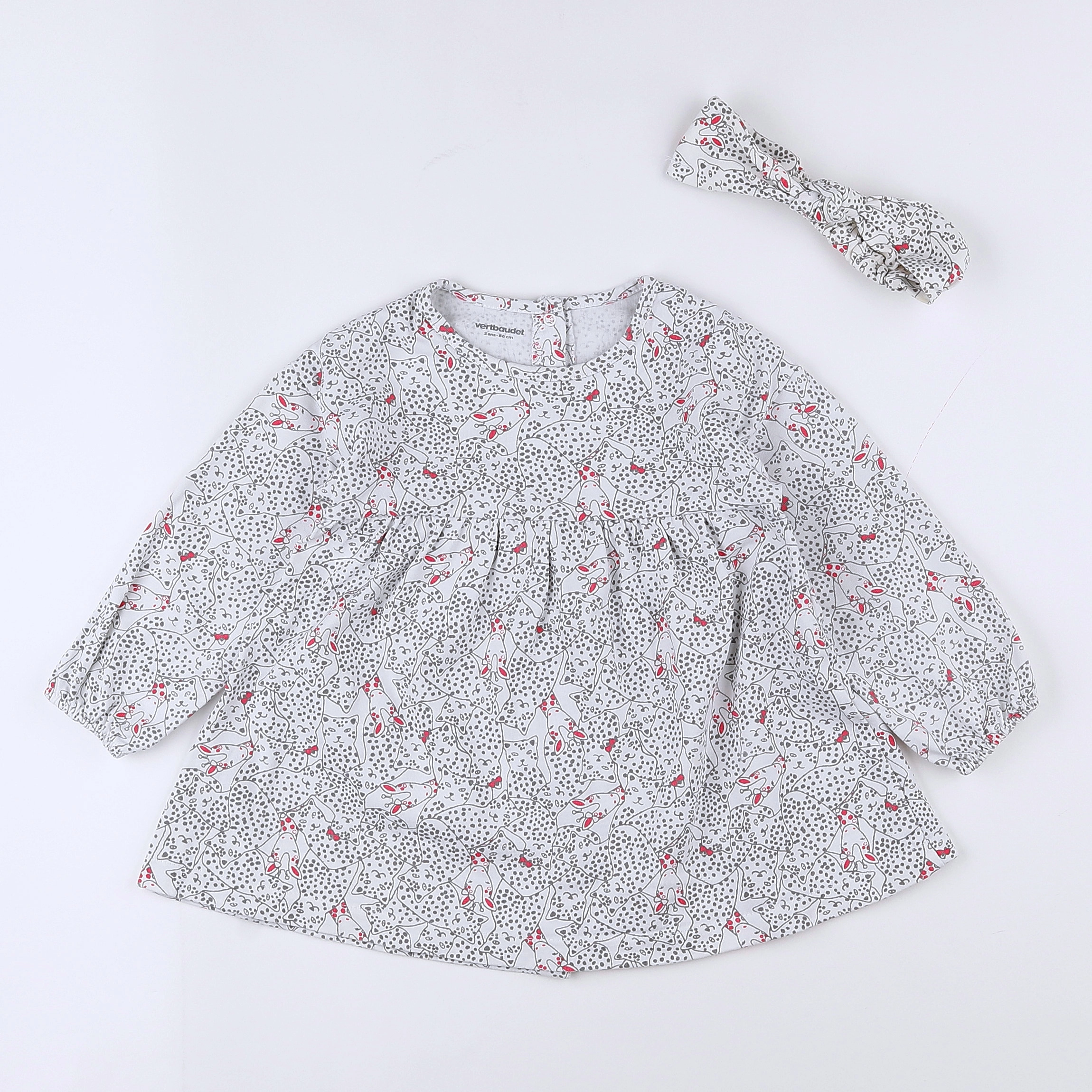 Vertbaudet - robe blanc - 2 ans