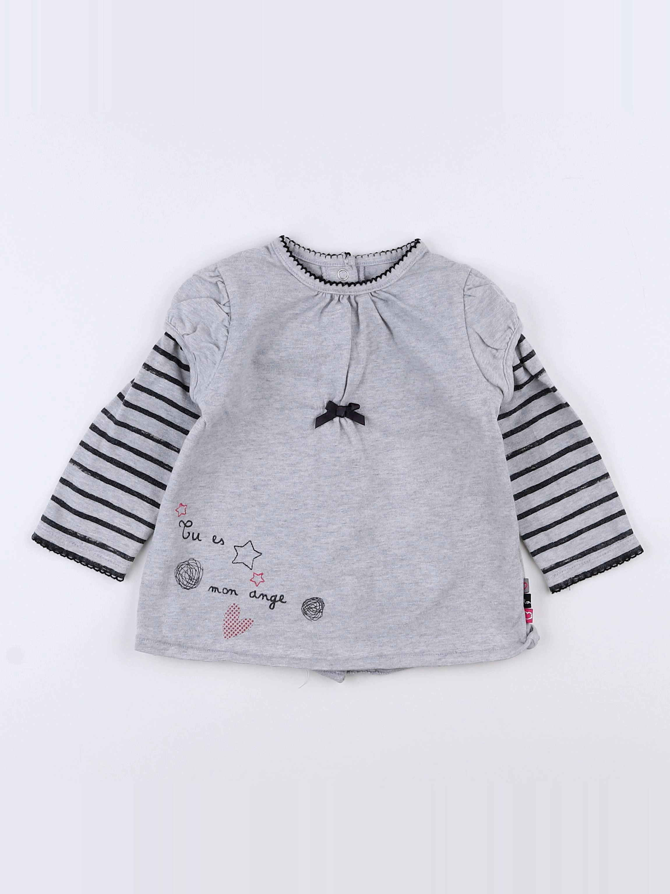 Terre de marins - tee-shirt gris - 12 mois