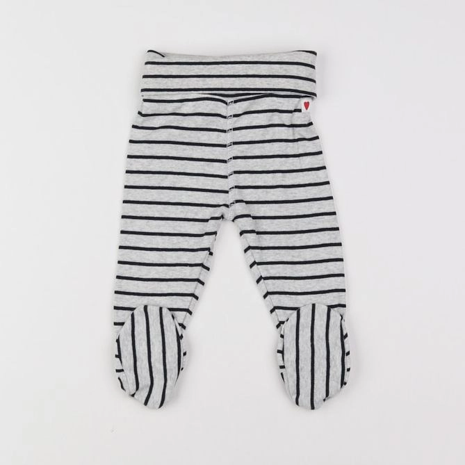 H&M - legging gris - 1/3 mois