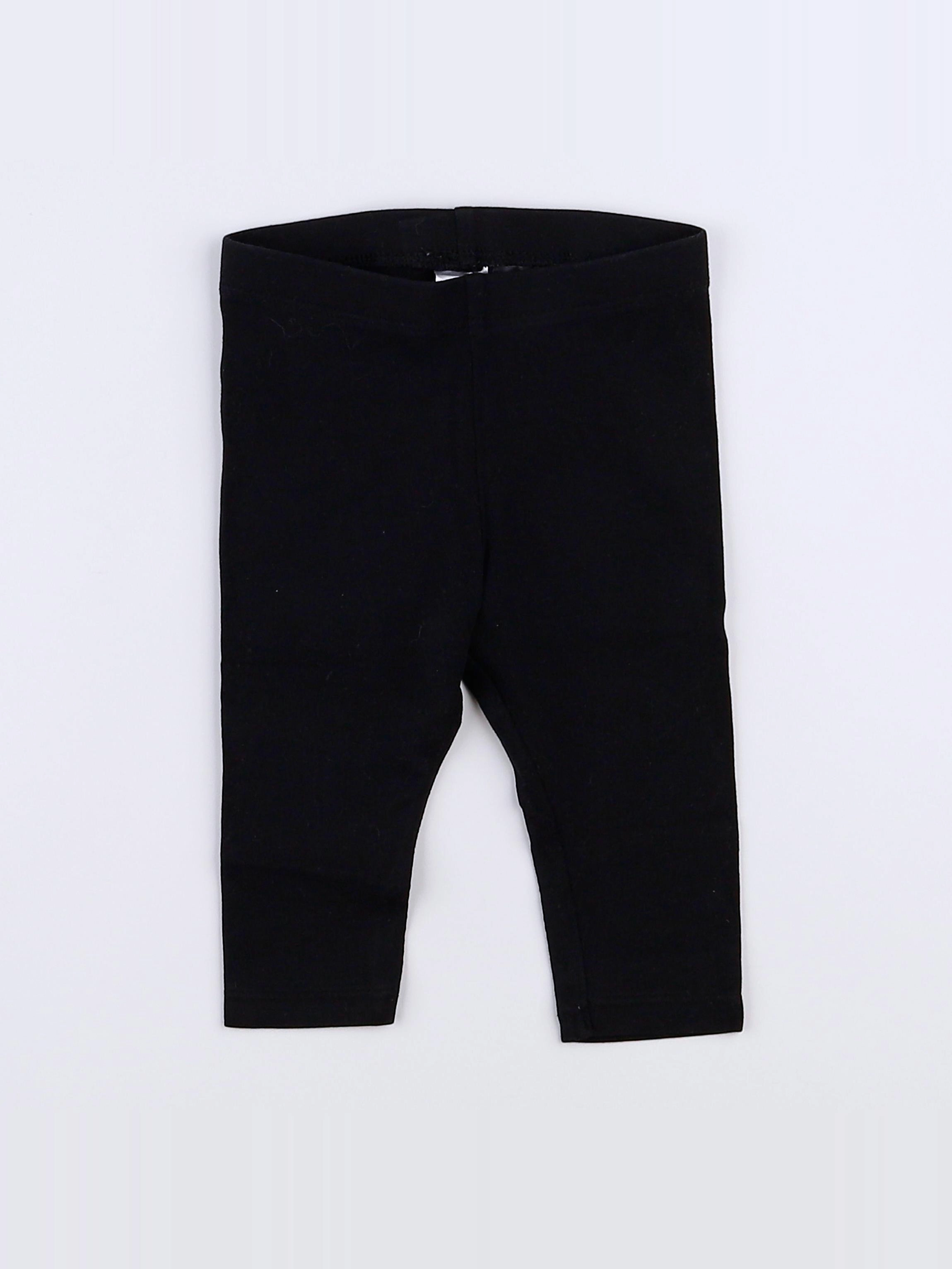 H&M - legging noir - 3 mois