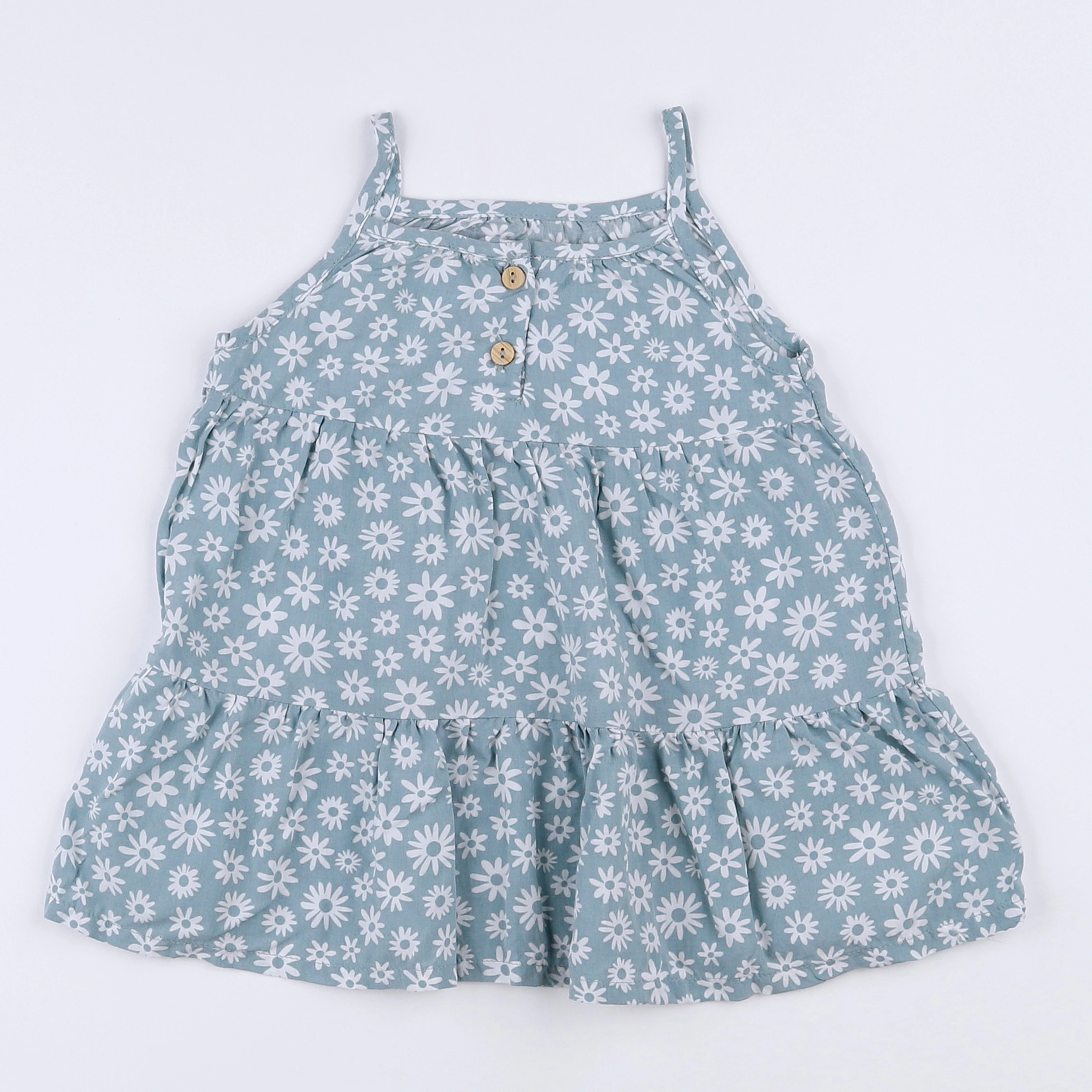 Vertbaudet - robe vert - 12 mois