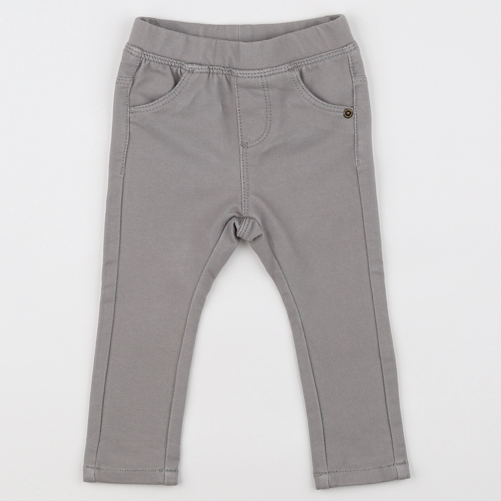 Vertbaudet - legging gris - 9 mois