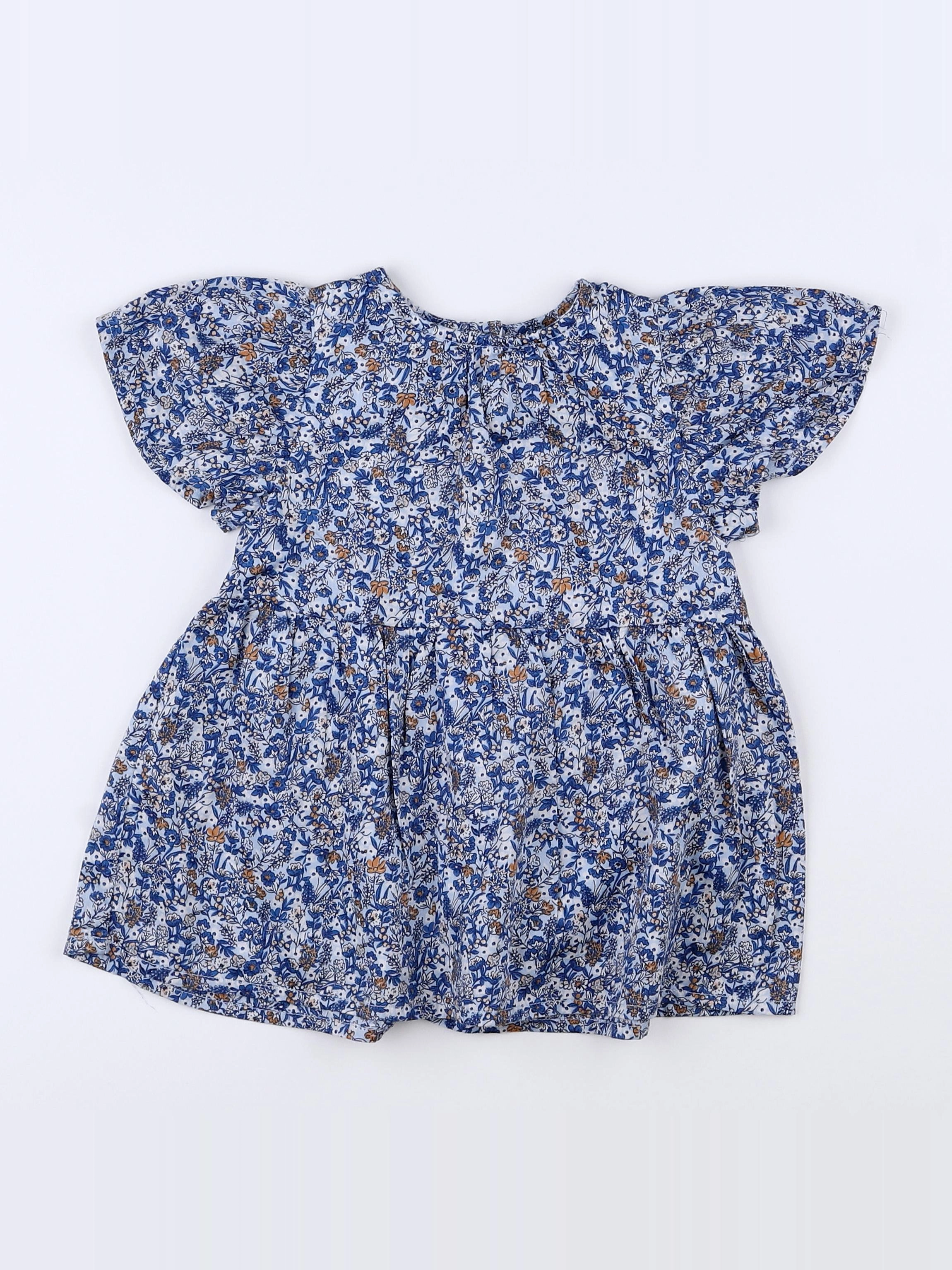 Tape à l'oeil - robe bleu - 12 mois