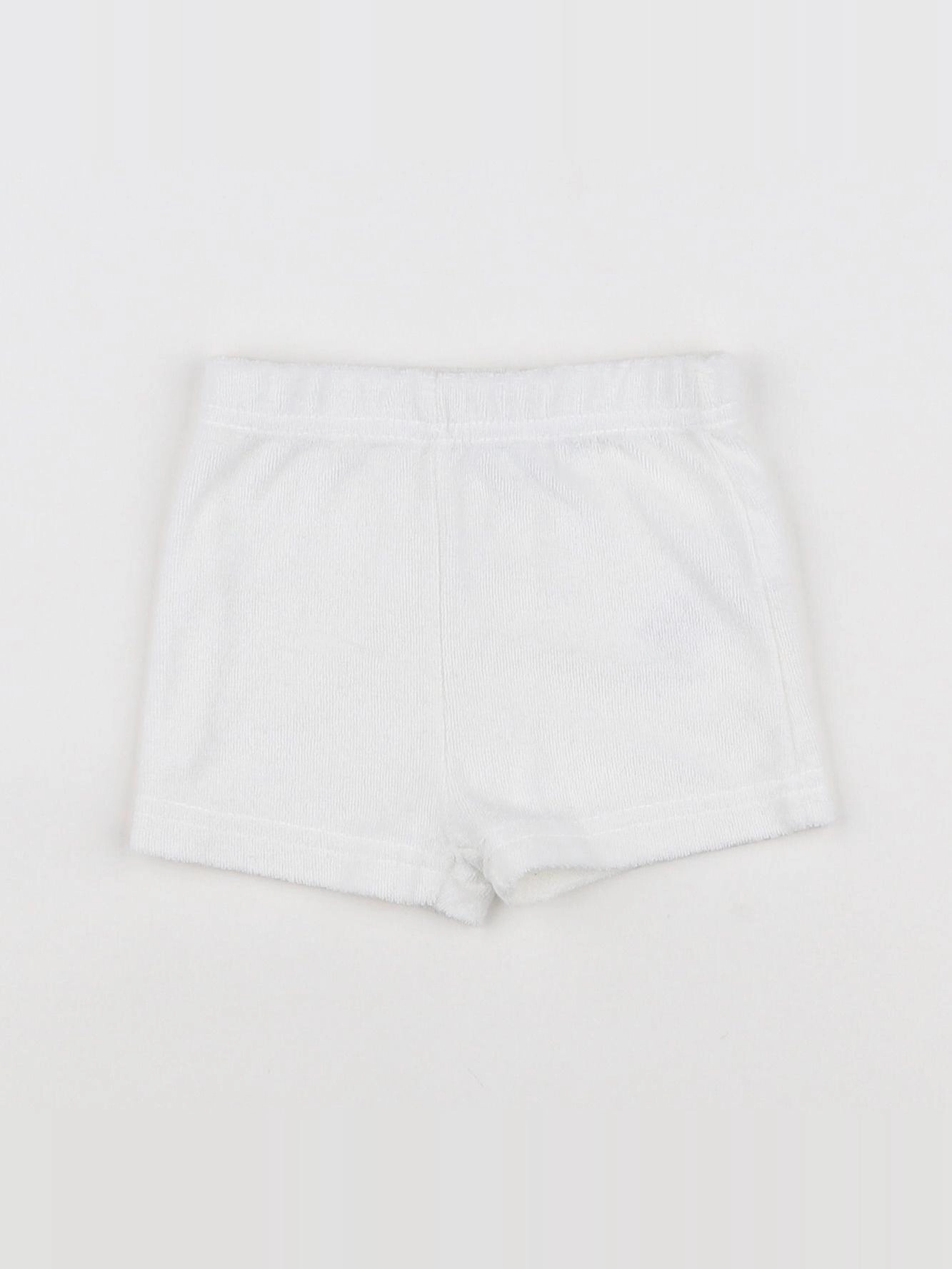 Vertbaudet - short blanc - 6 mois