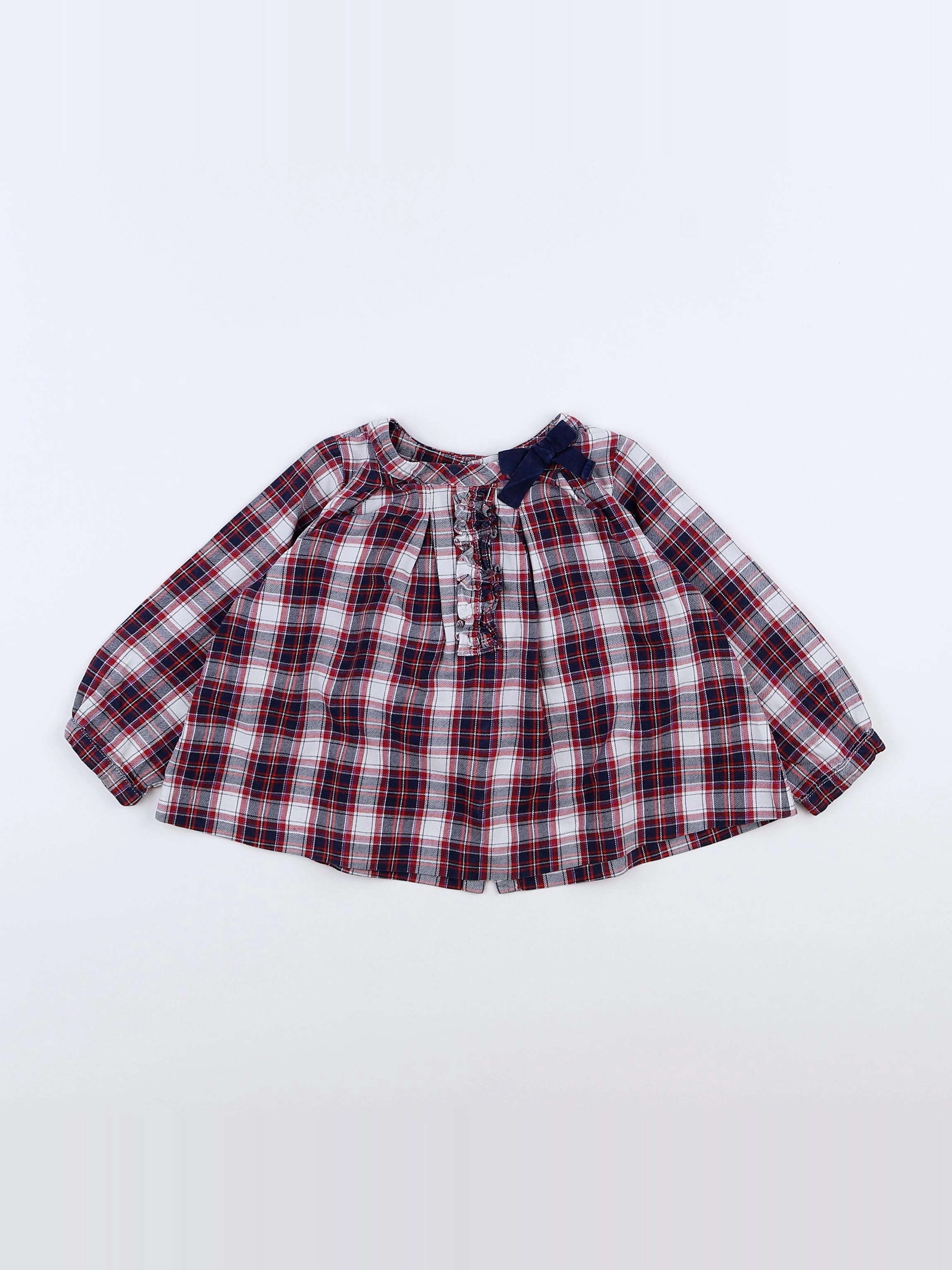 Jacadi - blouse rouge - 12 mois