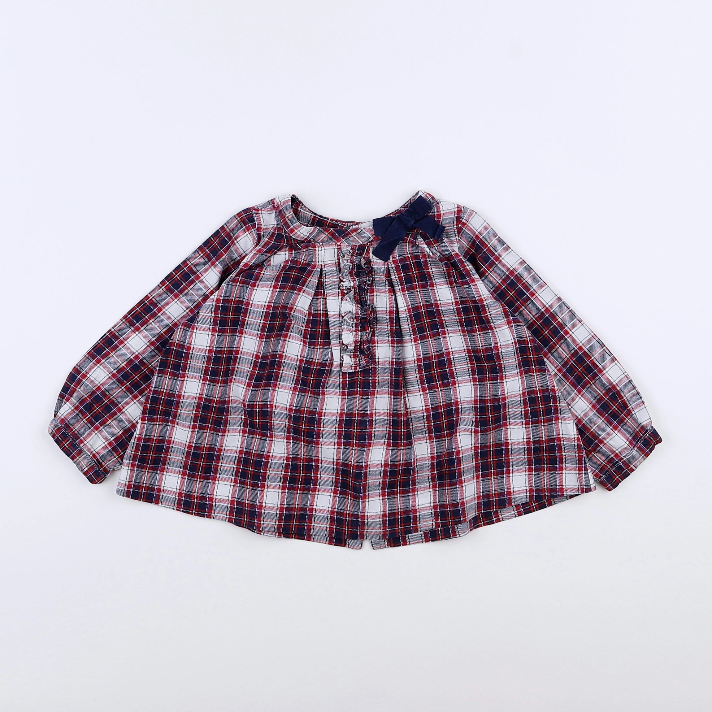 Jacadi - blouse rouge - 12 mois