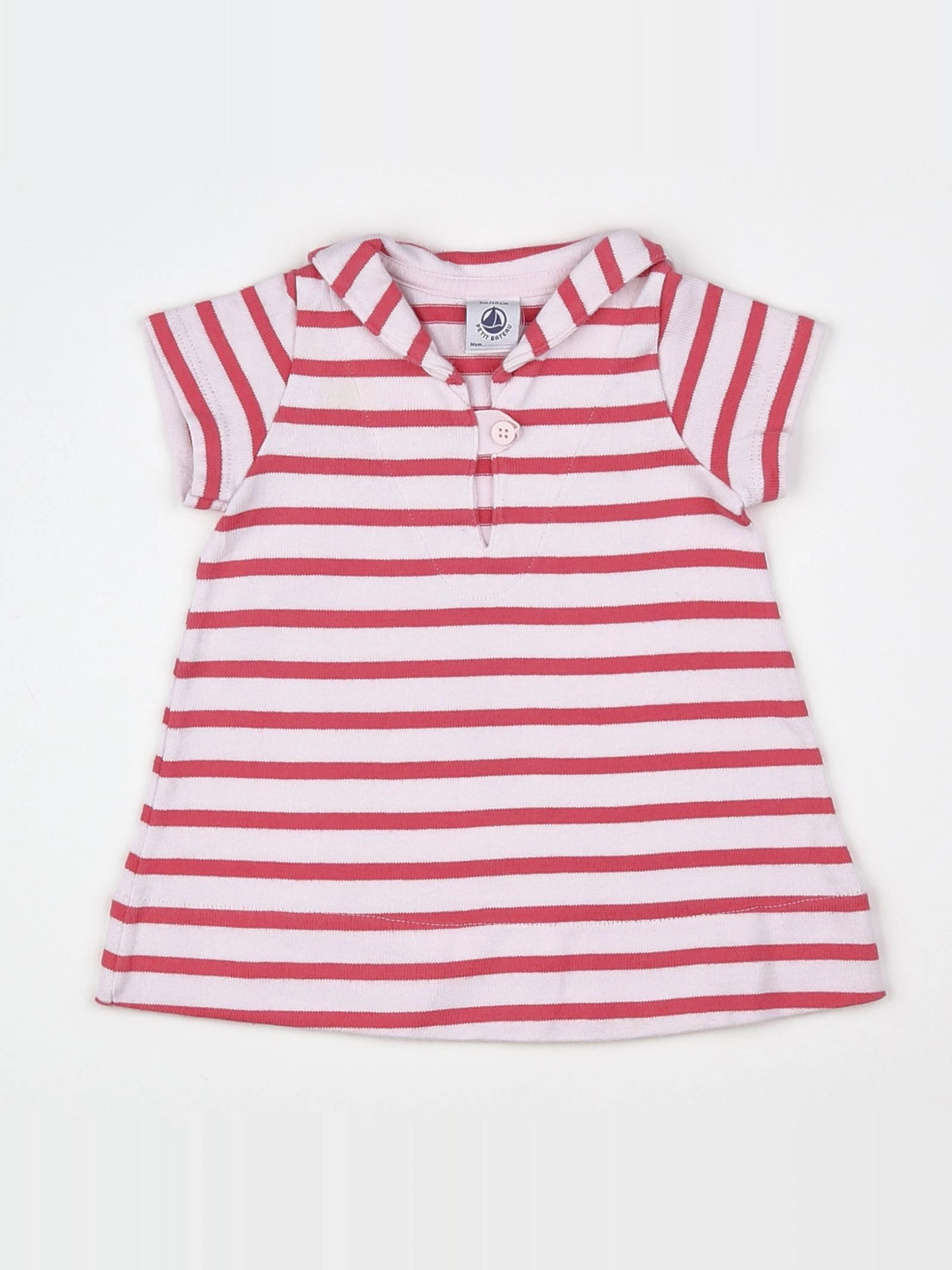 Petit Bateau - robe rose - 3 mois