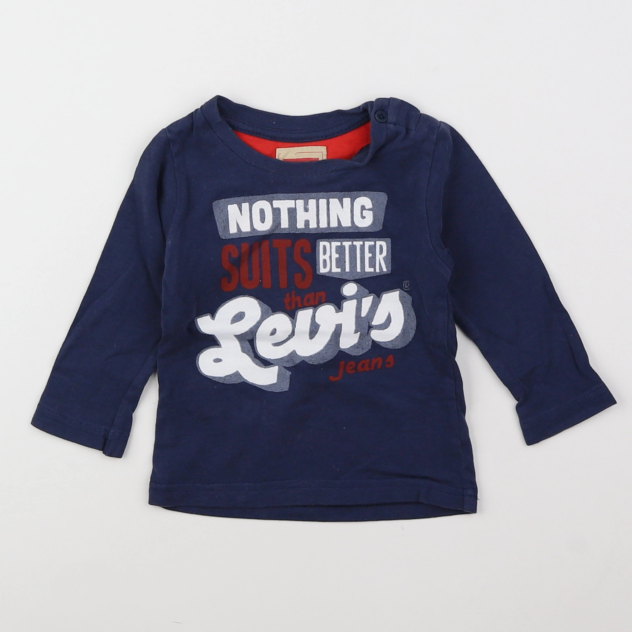 Levi's - tee-shirt bleu - 12 mois