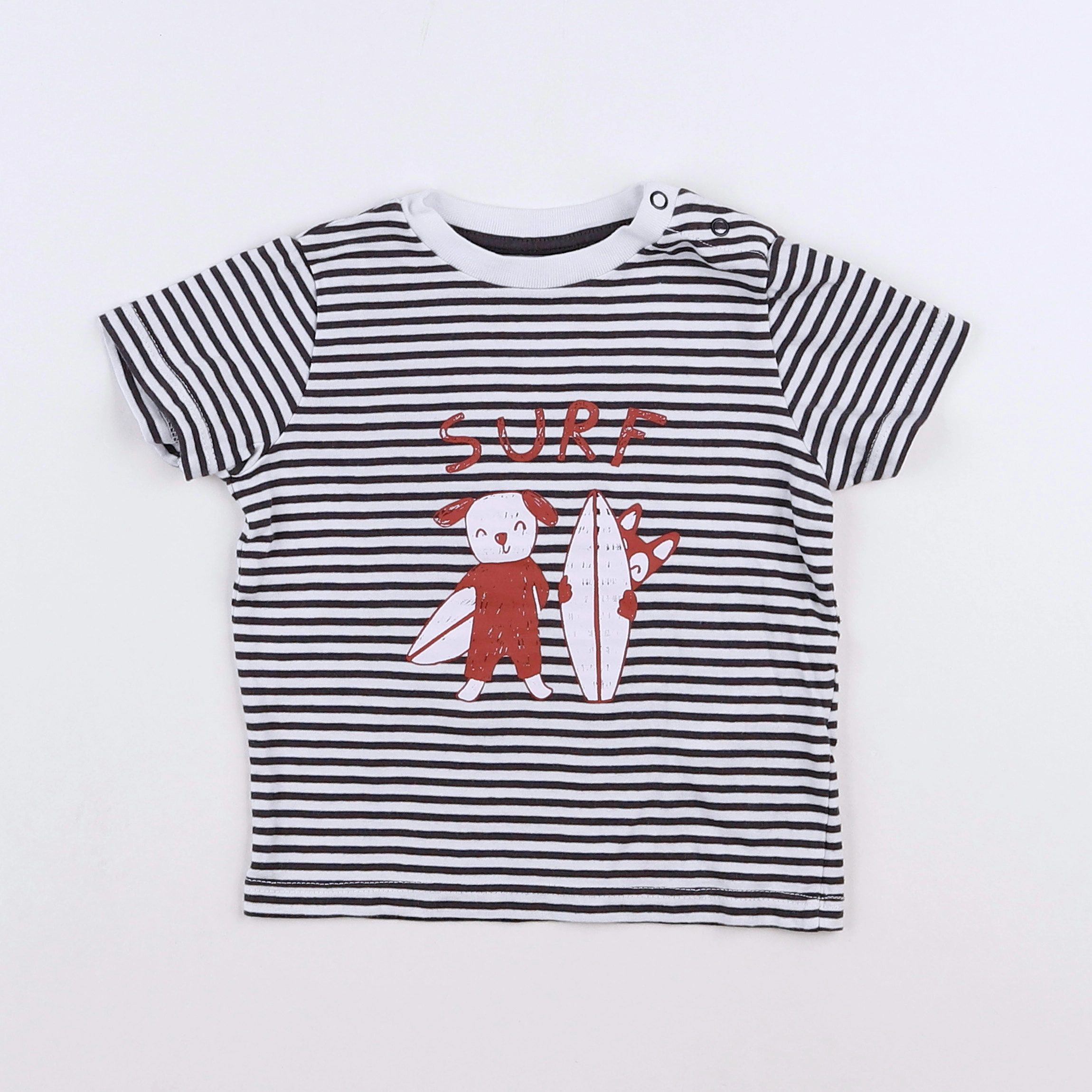 Vertbaudet - tee-shirt gris - 9 mois